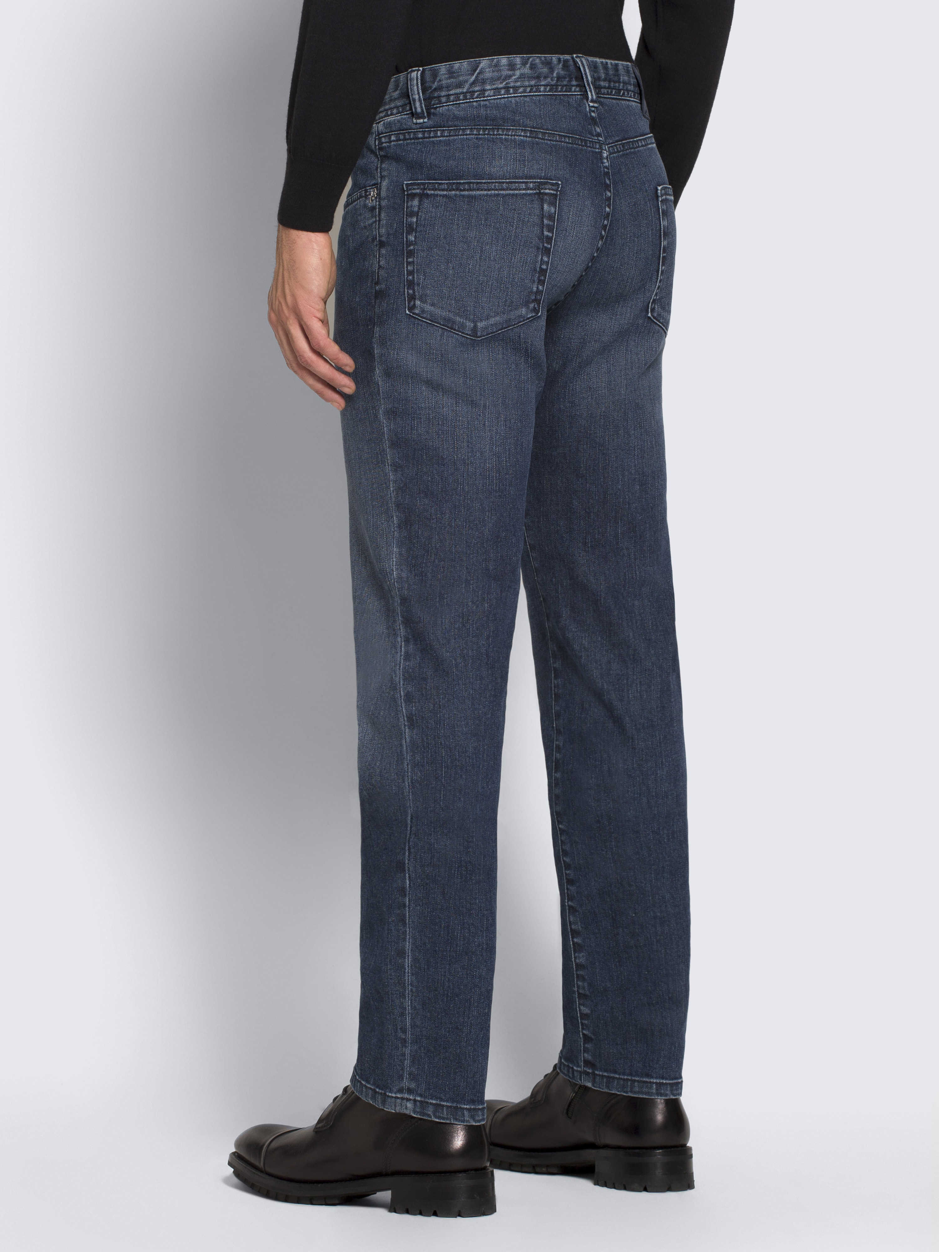 Essential' navy blue regular fit jeans | Brioni® US Official Store