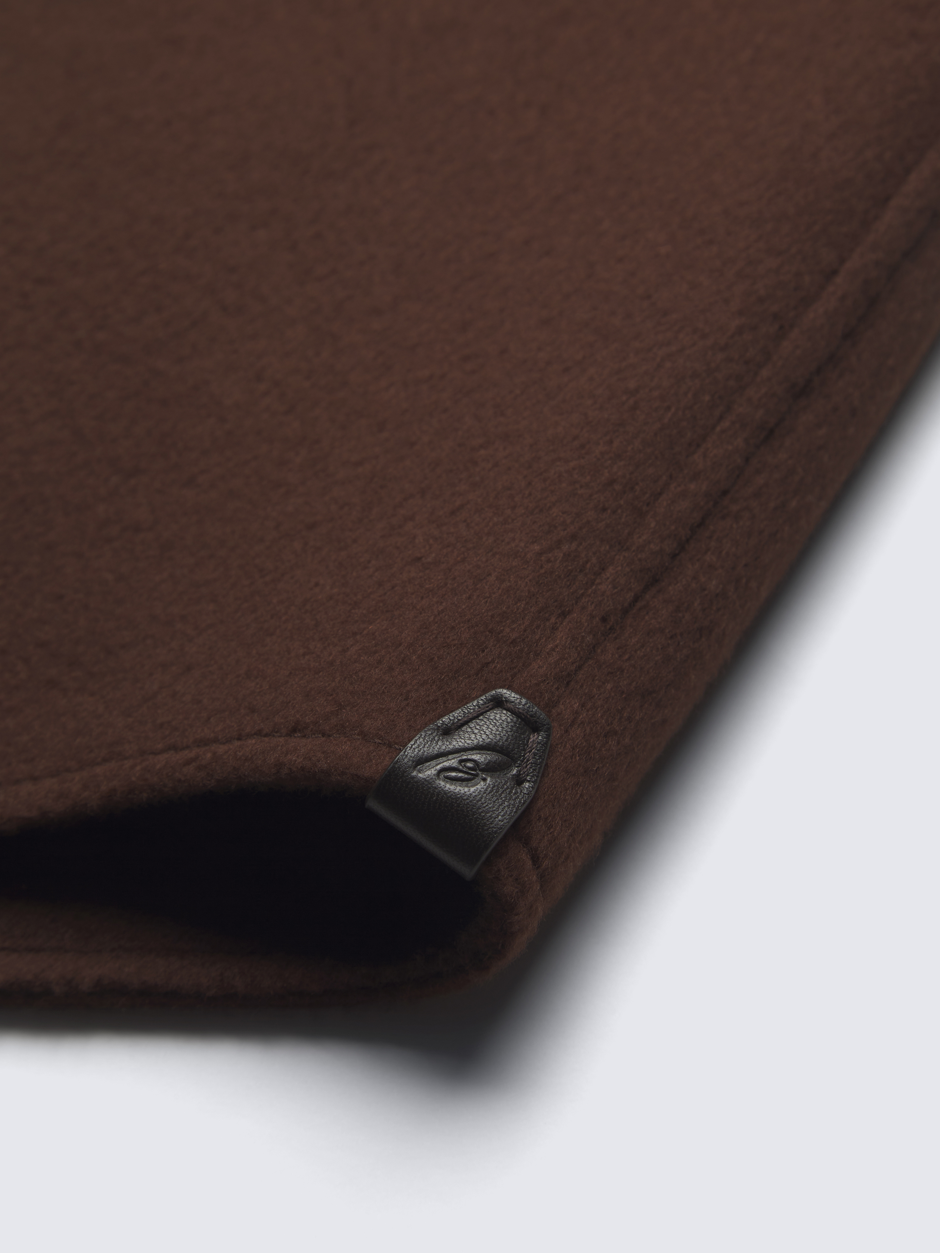 Burnt brown double-splittable wool and cashmere Vagabond