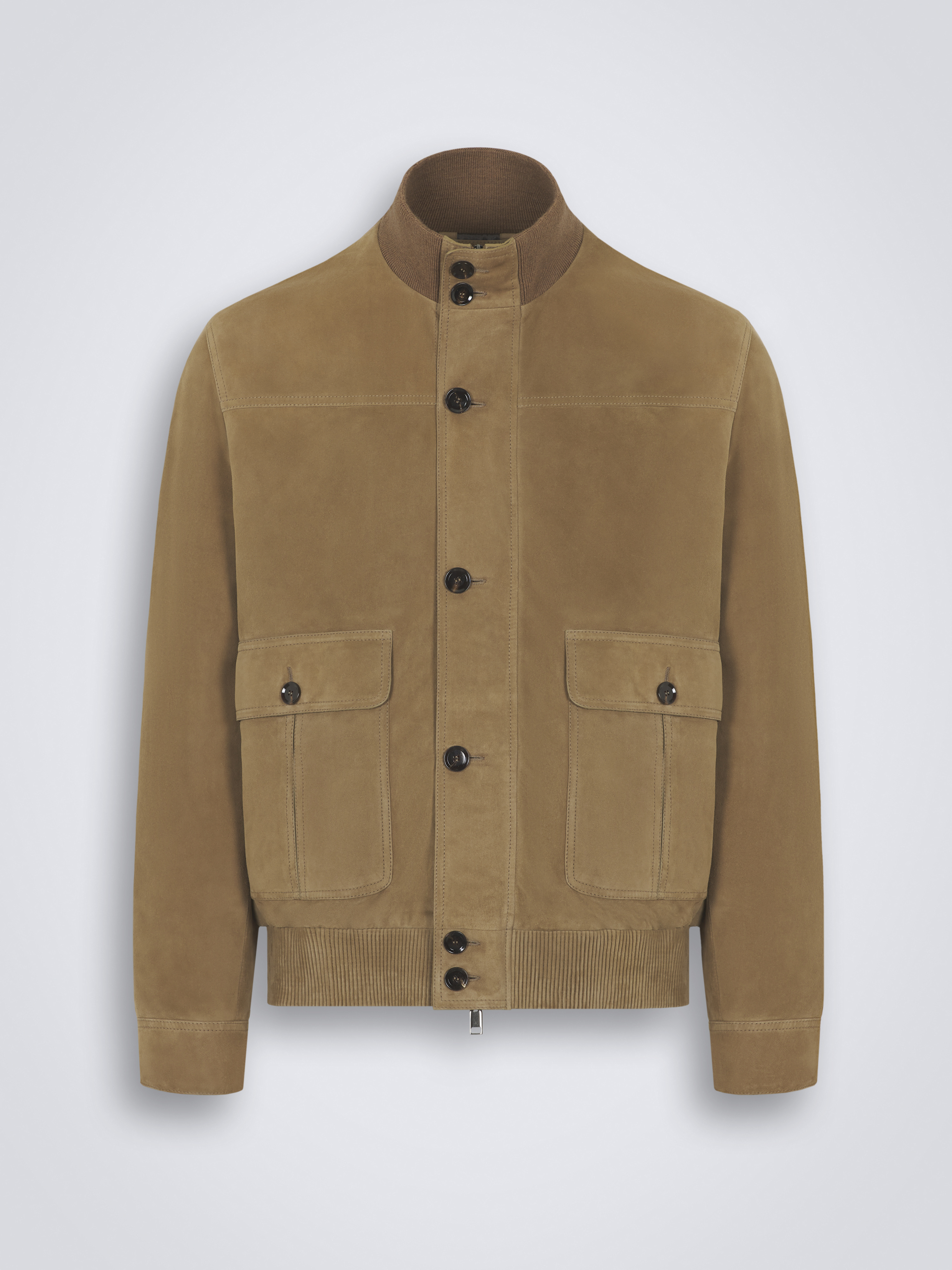 Brioni ブリオーニ レザージャケット ベージュ スウェード ブルゾン Brioni/ブリオーニ通販 | ベージュ スエード シャツカラー ブルゾン