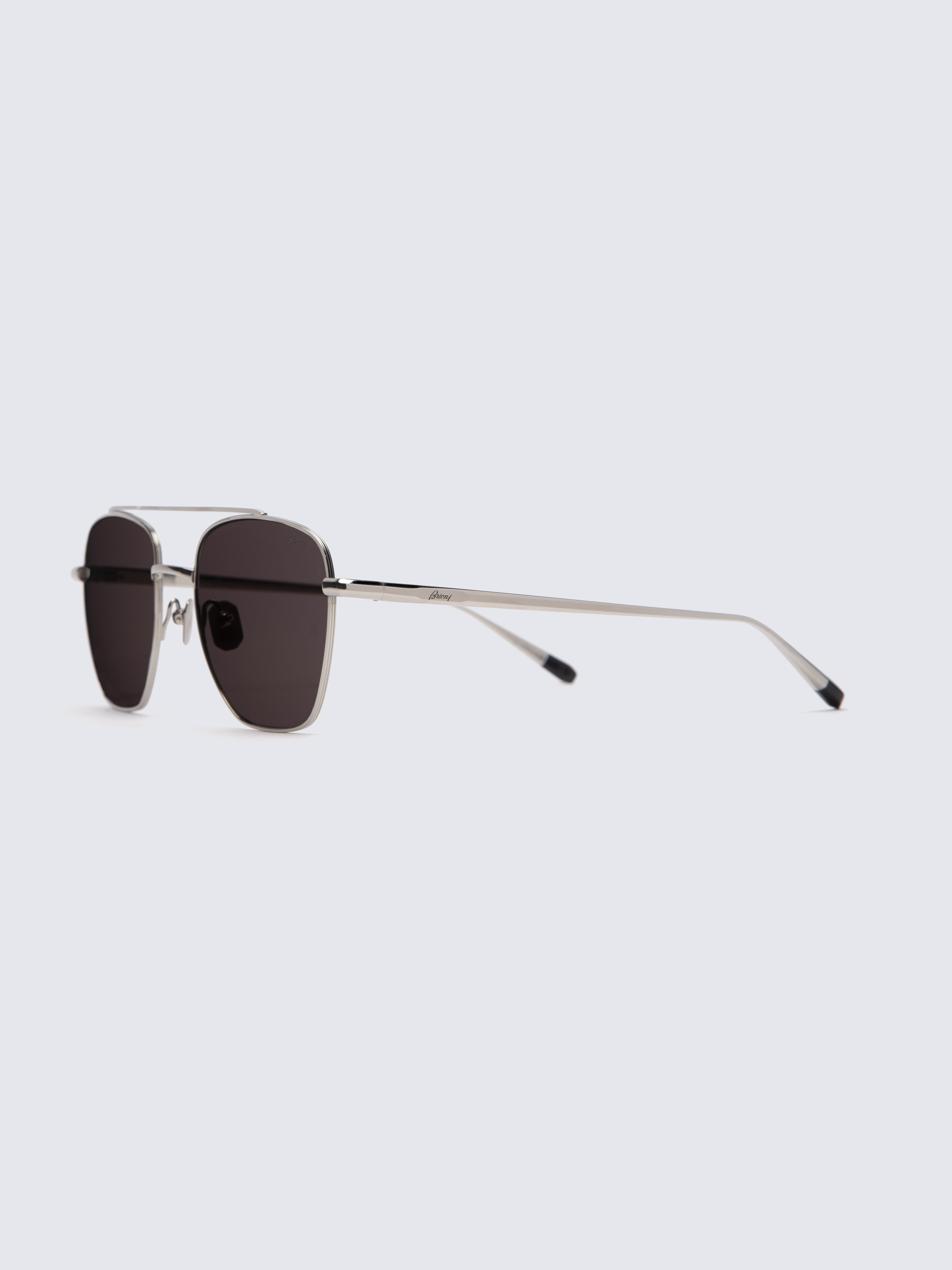 Titanium double bridge sunglasses