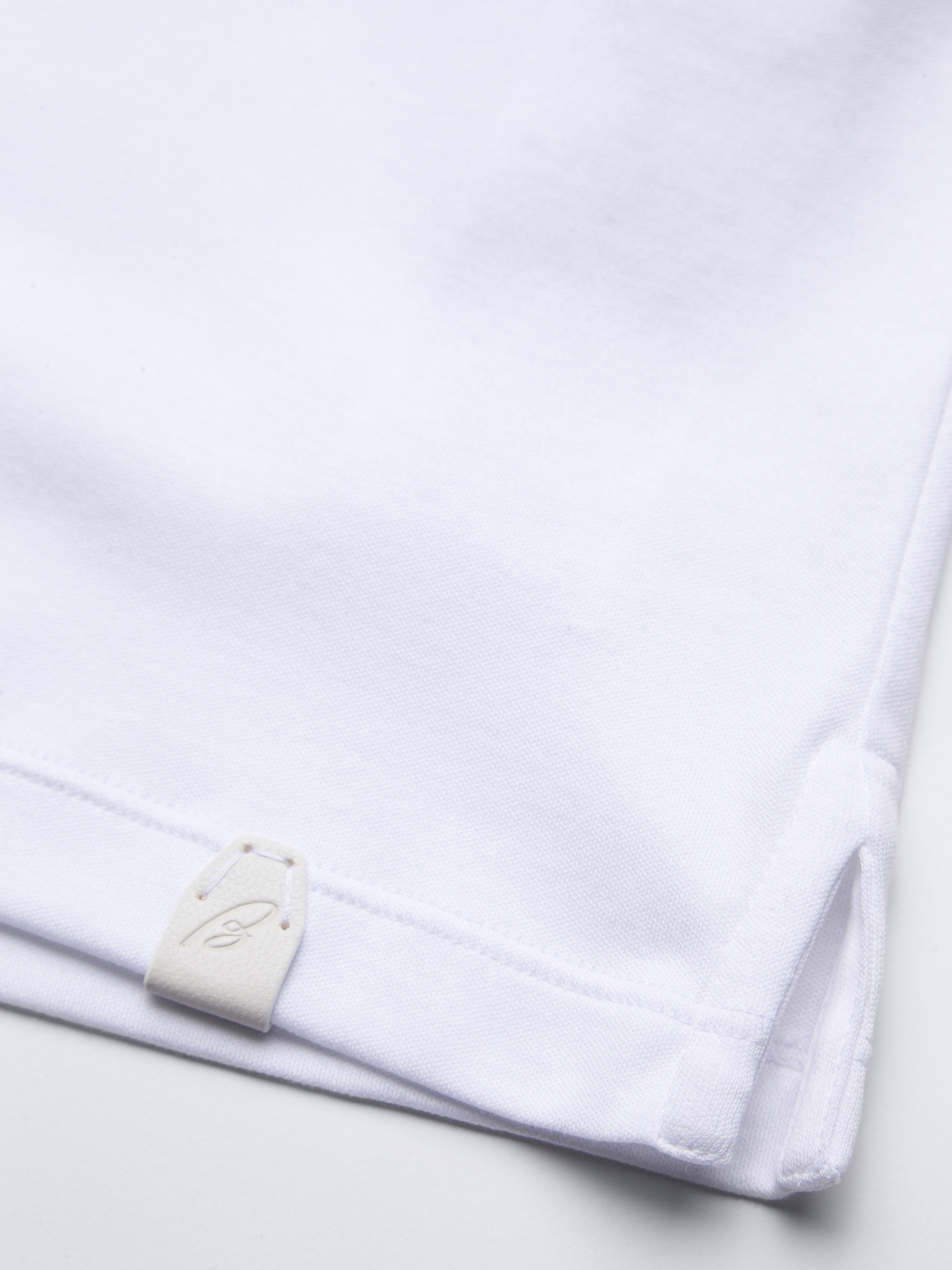 Brioni シーアイランドコットン Tシャツ 半袖 無地 ホワイト 48 ホワイト シーアイランドコットン Tシャツ