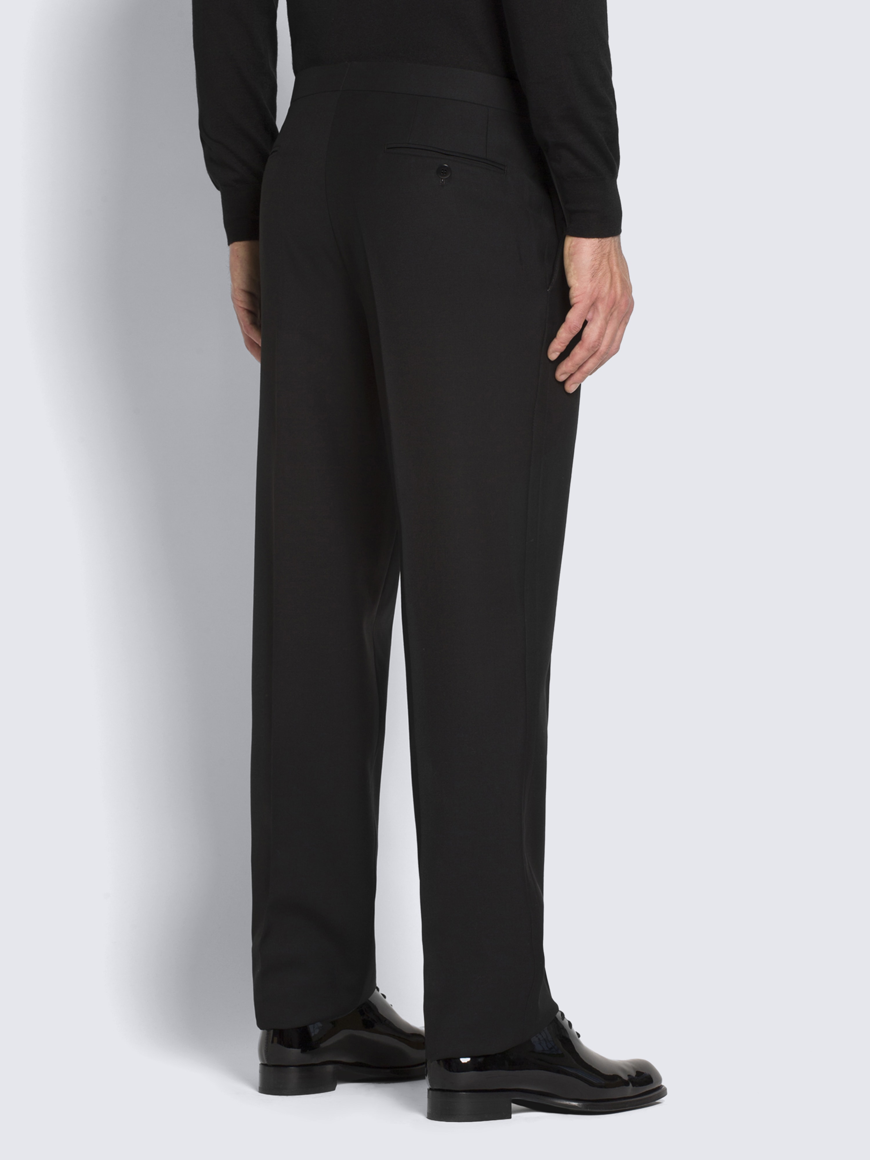 black evening trousers