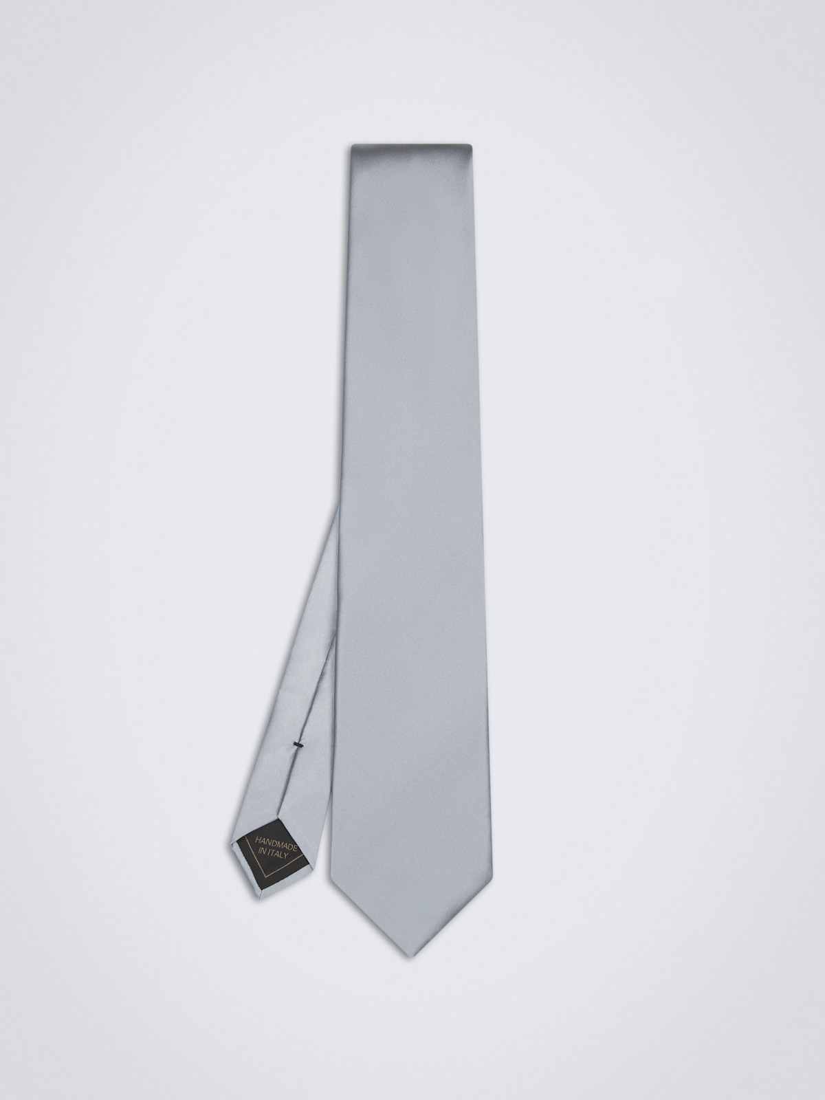 Essential lead grey silk tie | Brioni® US Official Store