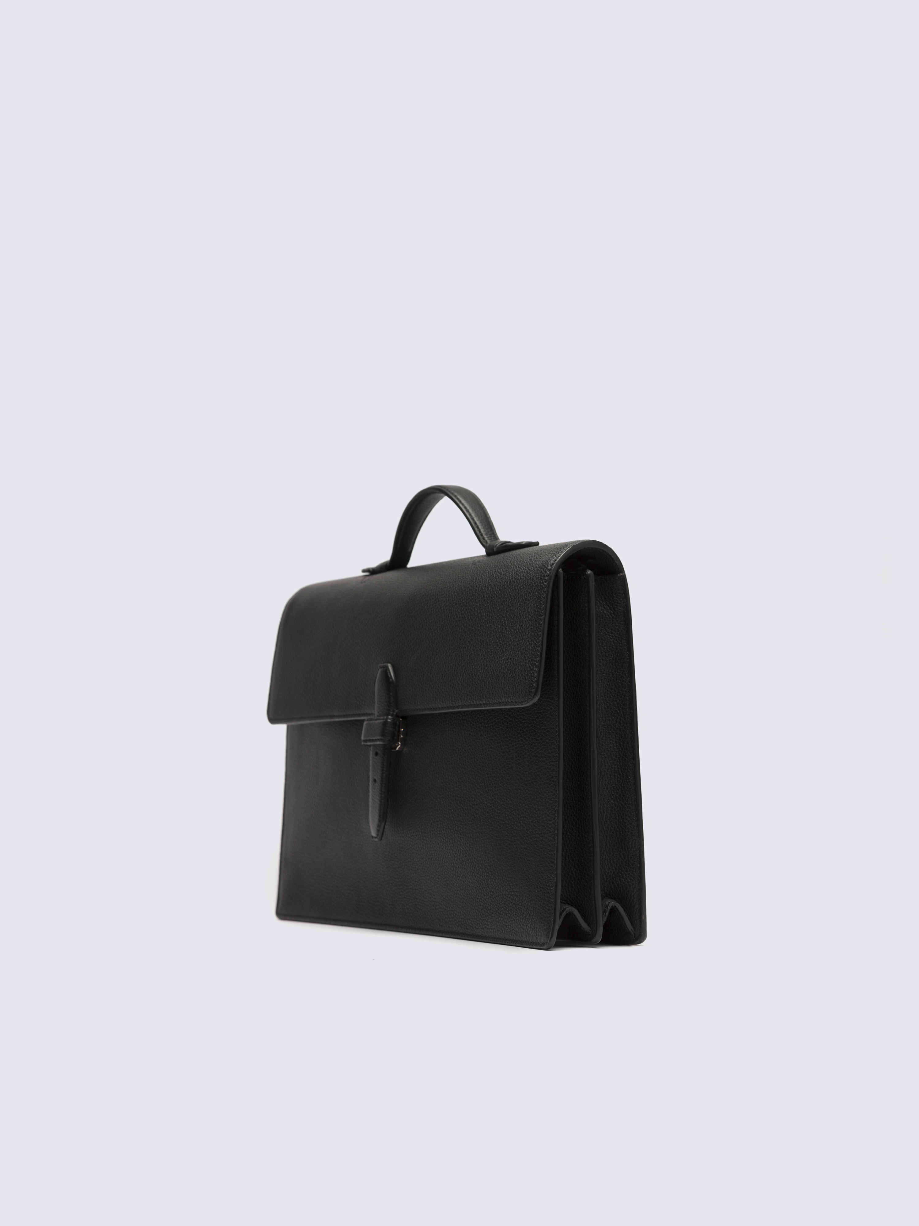 ▫️ブリオーニ▫️ブラック グレインレザー パスポートケース Brioni 純正品 Black grained leather briefcase