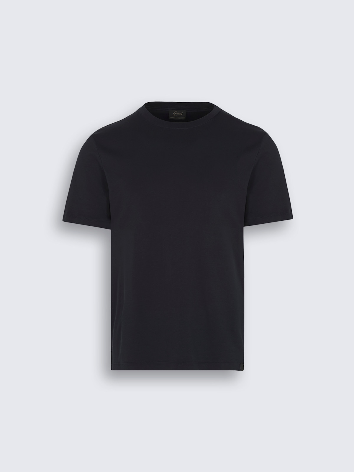 ネイビーブルー シーアイランドコットン Tシャツ
