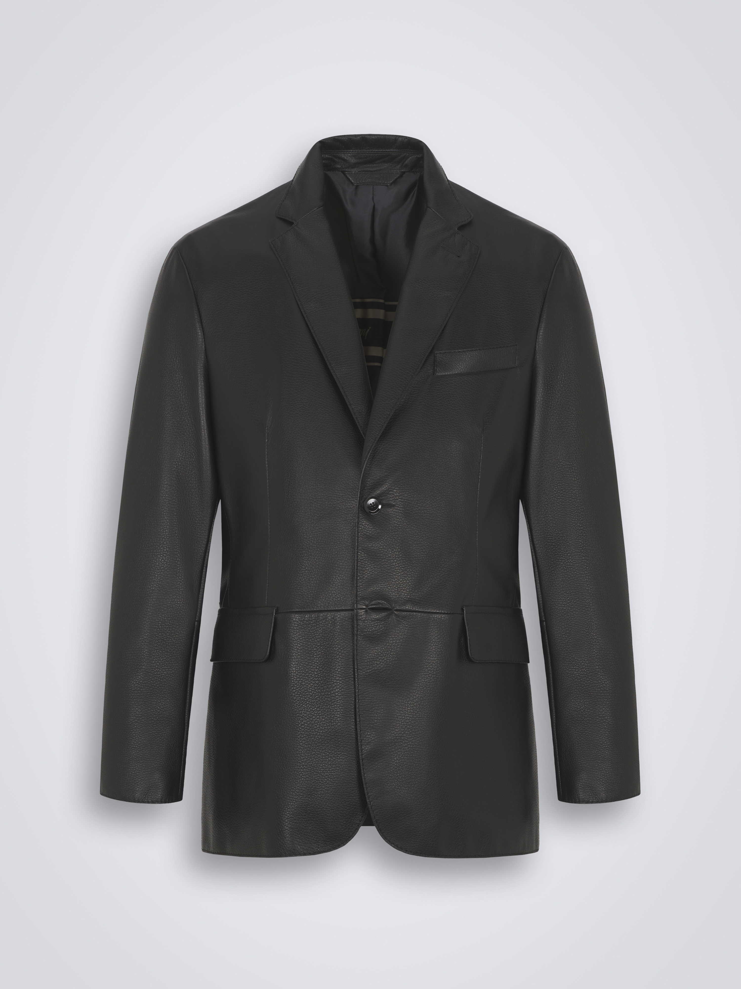Black leather Monti blazer