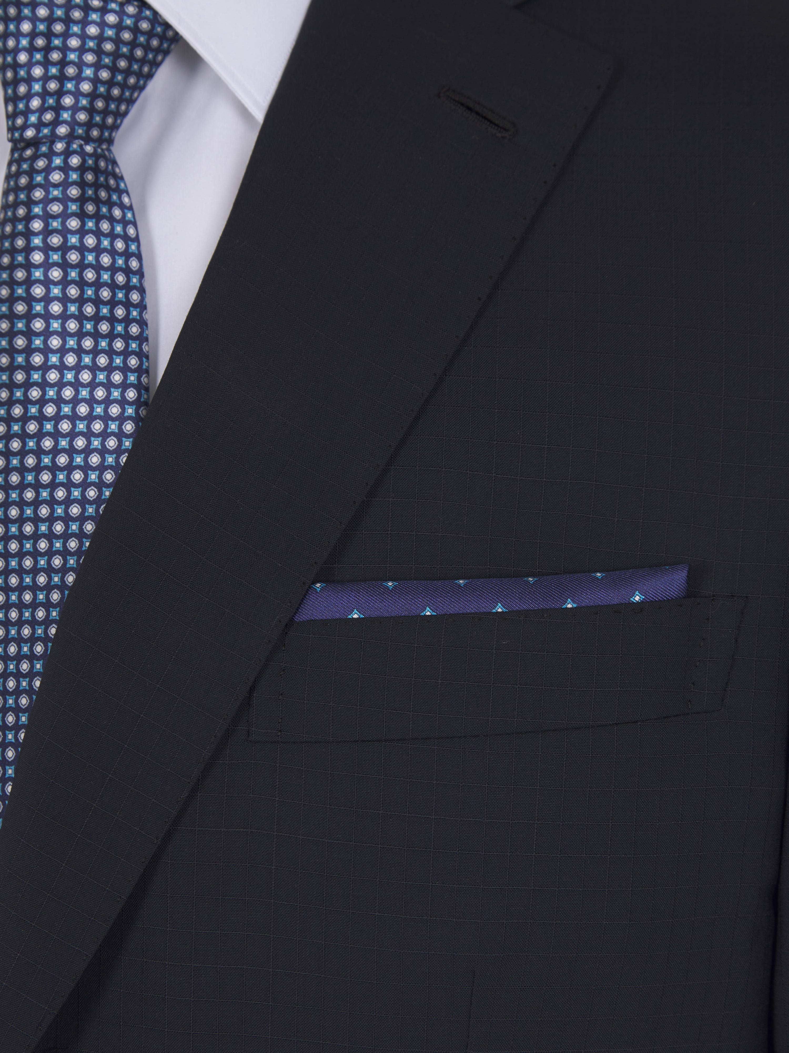 Brioni Navy Blue Silk Tie