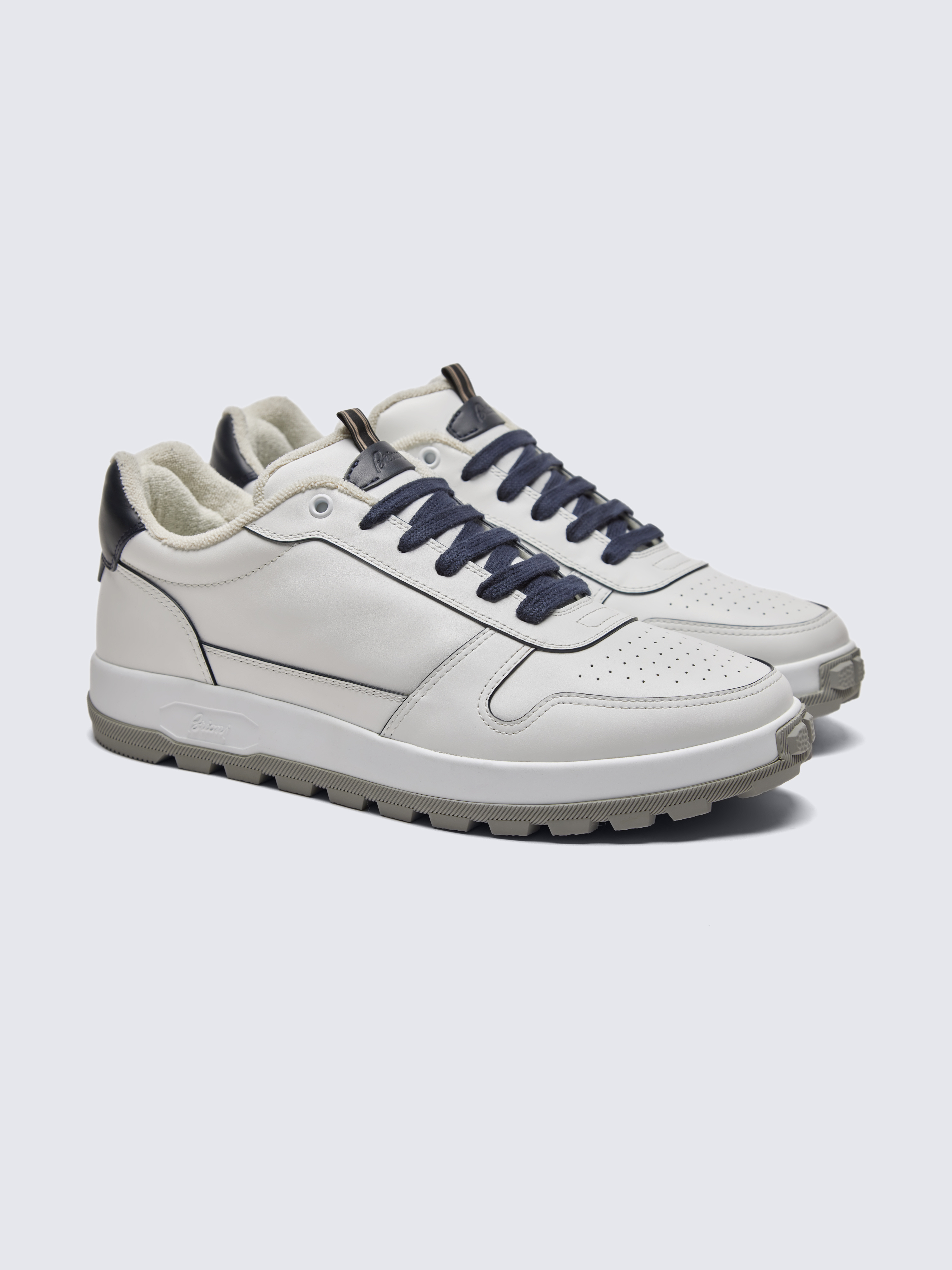 スニーカー Brioni Brioni Trainer Sneakers (QHLX0L.OC719 9000 WHITE) Brioni Trainer Sneakers QHLX0L.OC719-9000 WHITE | IlDuomo