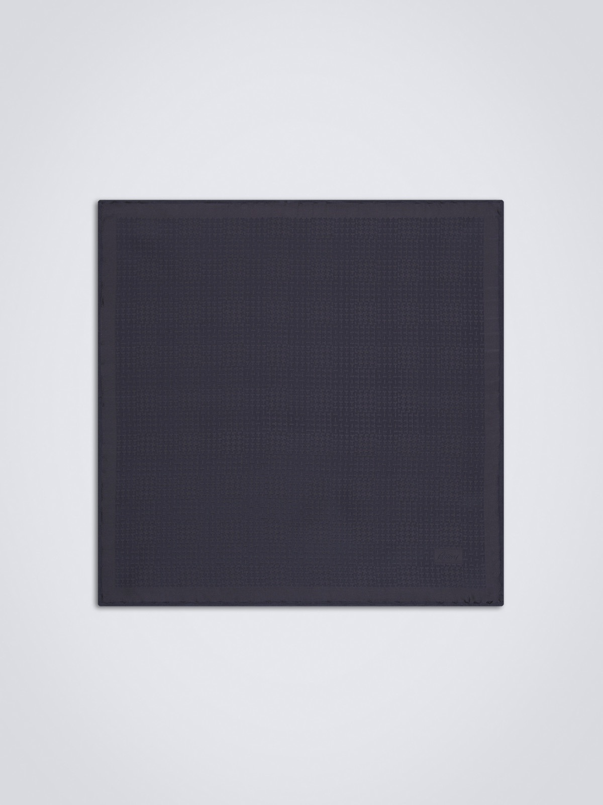 Midnight and navy blue silk pocket square | Brioni® IE Official Store
