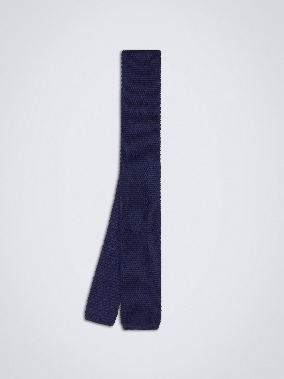Royal blue knitted cashmere and silk tie | Brioni® US Official Store