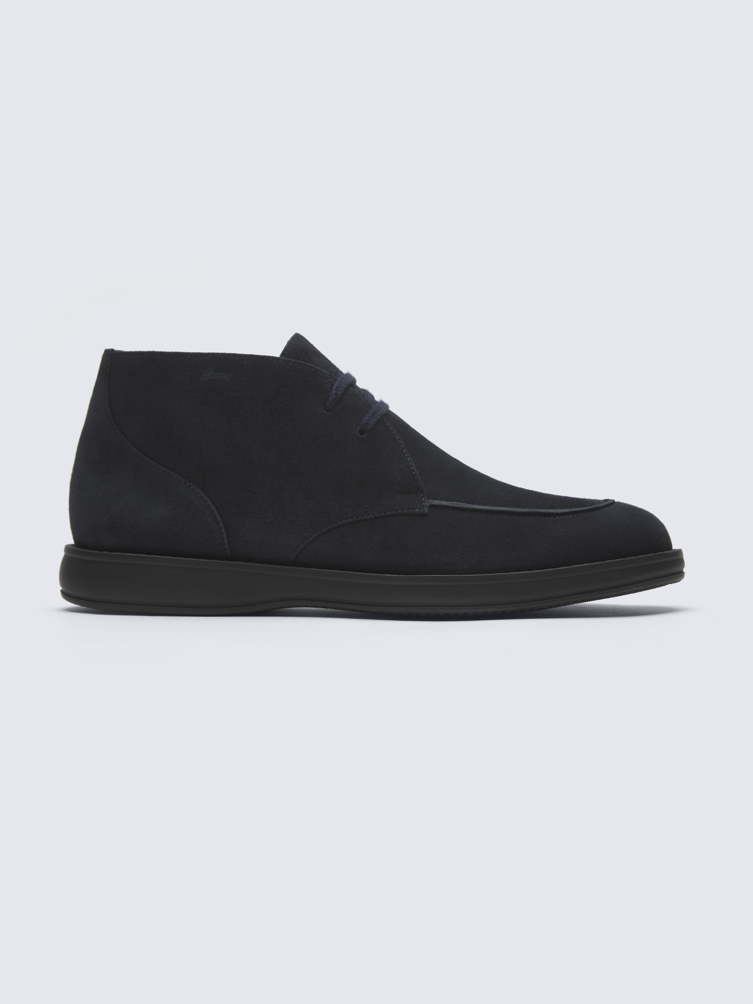 Midnight blue suede Journey desert boots