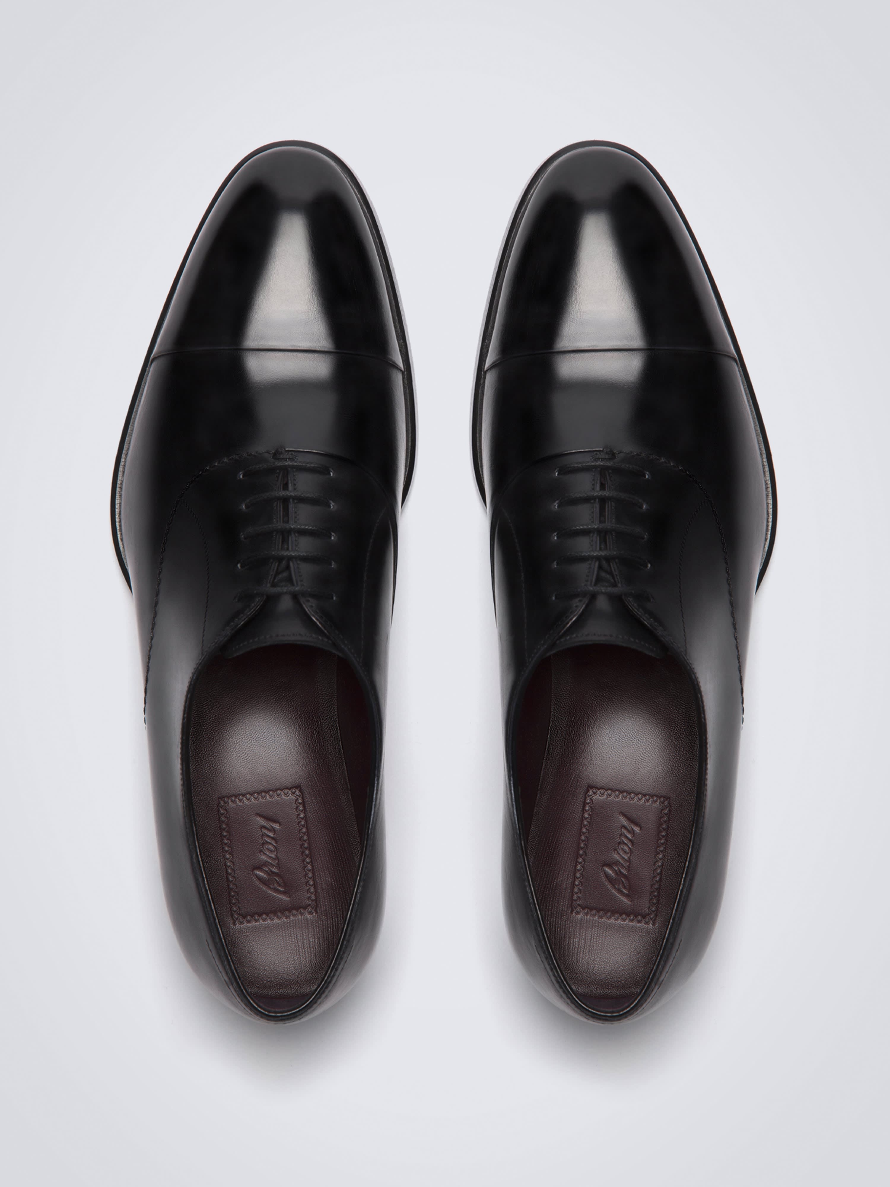 Black Cap Toe Oxford Shoes | Brioni® Gb Official Store