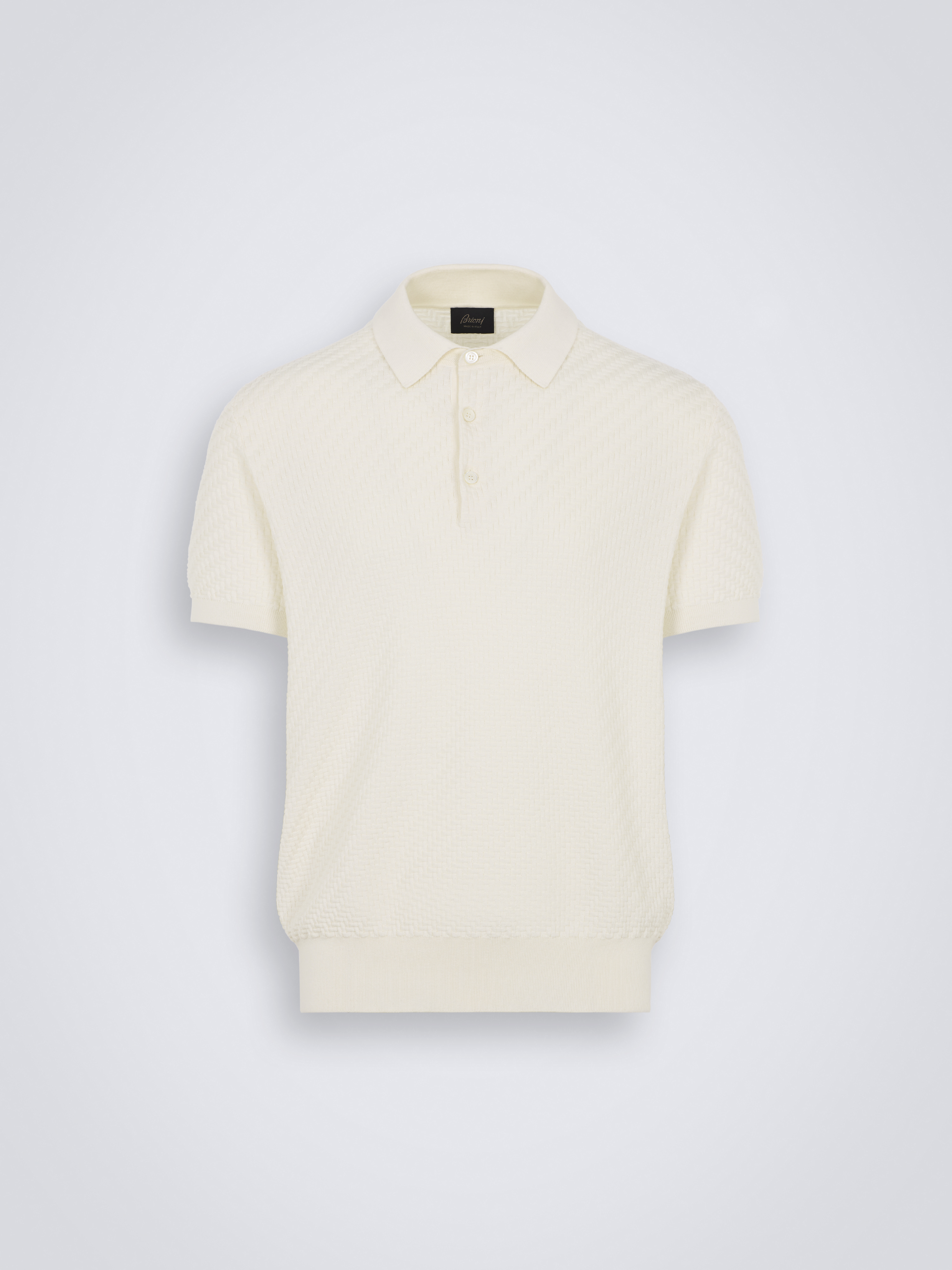 Cashmere And Cotton Blend Short-Sleeved Polo - Ready to Wear