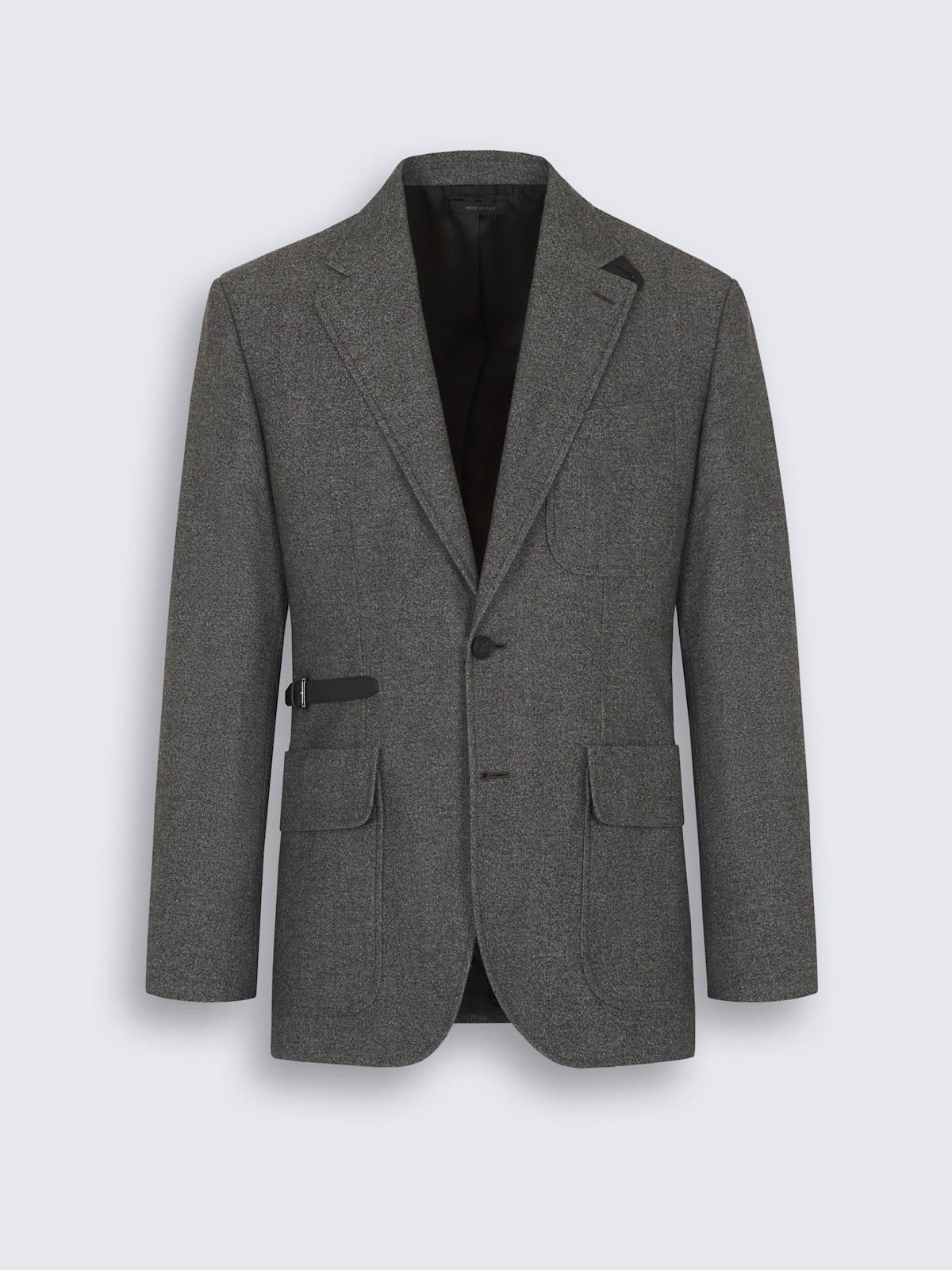 Grey flannel wool Travel jacket