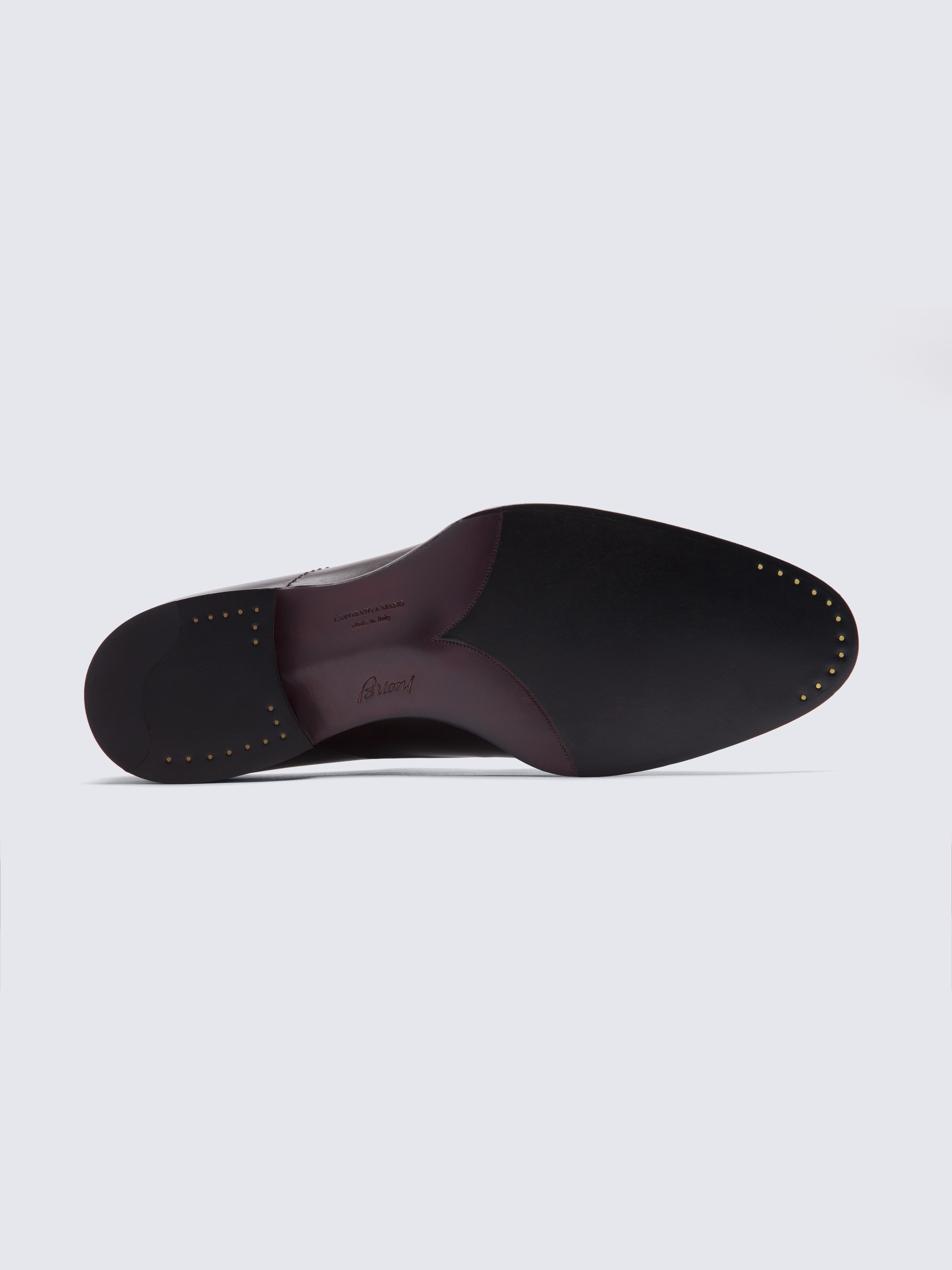 Brown leather Oxford shoes | Brioni® RU 