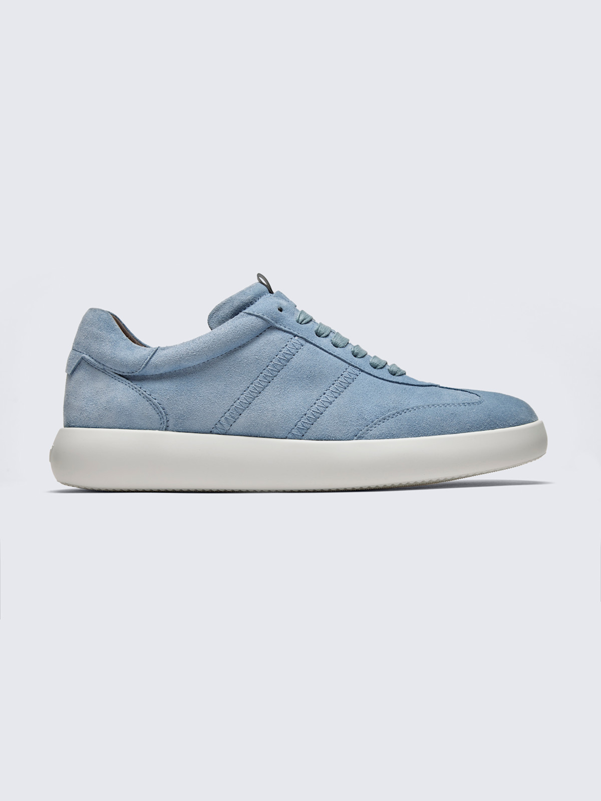 Light blue suede Olympia sneakers