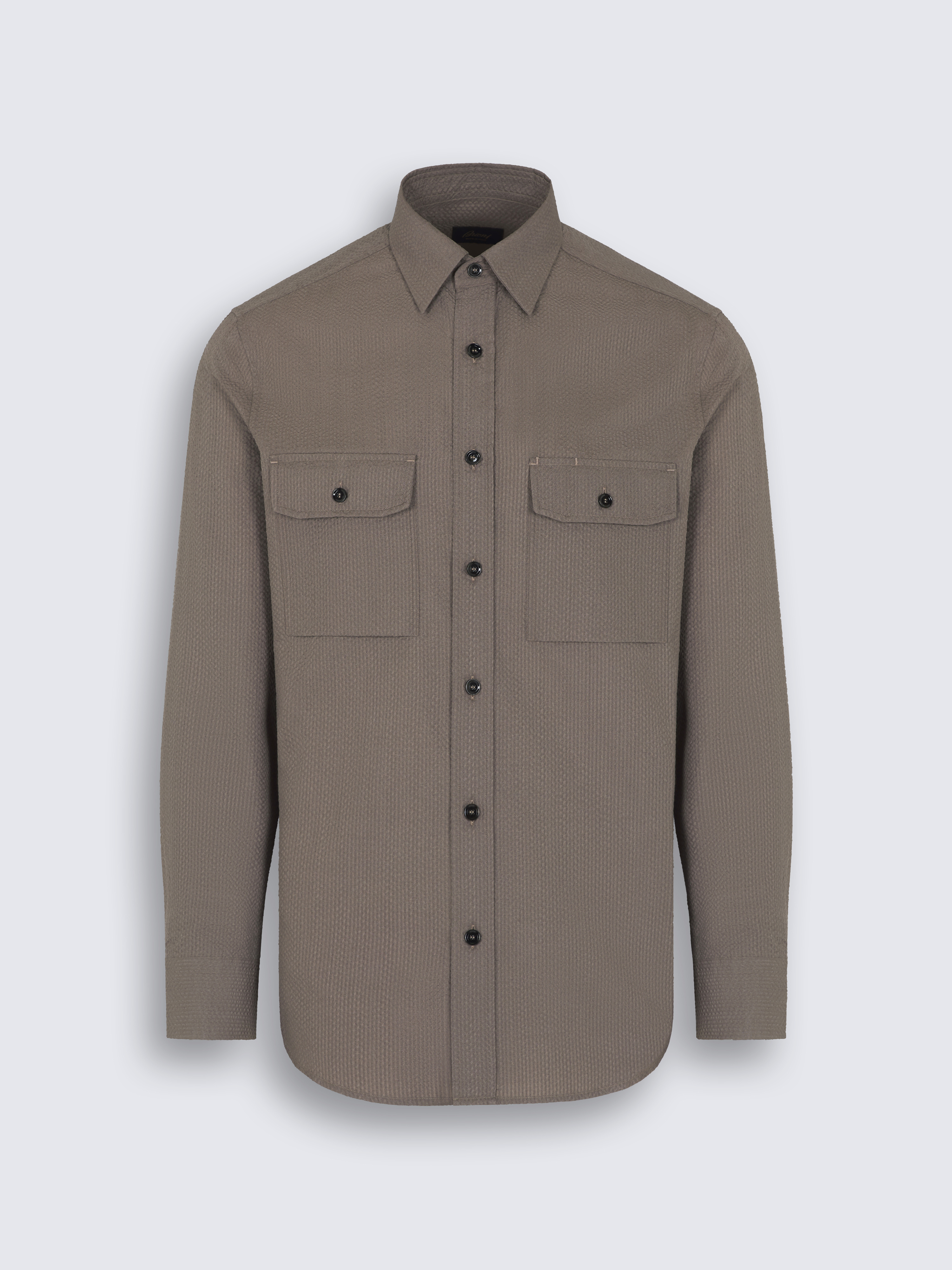 Brioni ジャージーシャツ グレー イタリア製 Brioni ジャージーシャツ