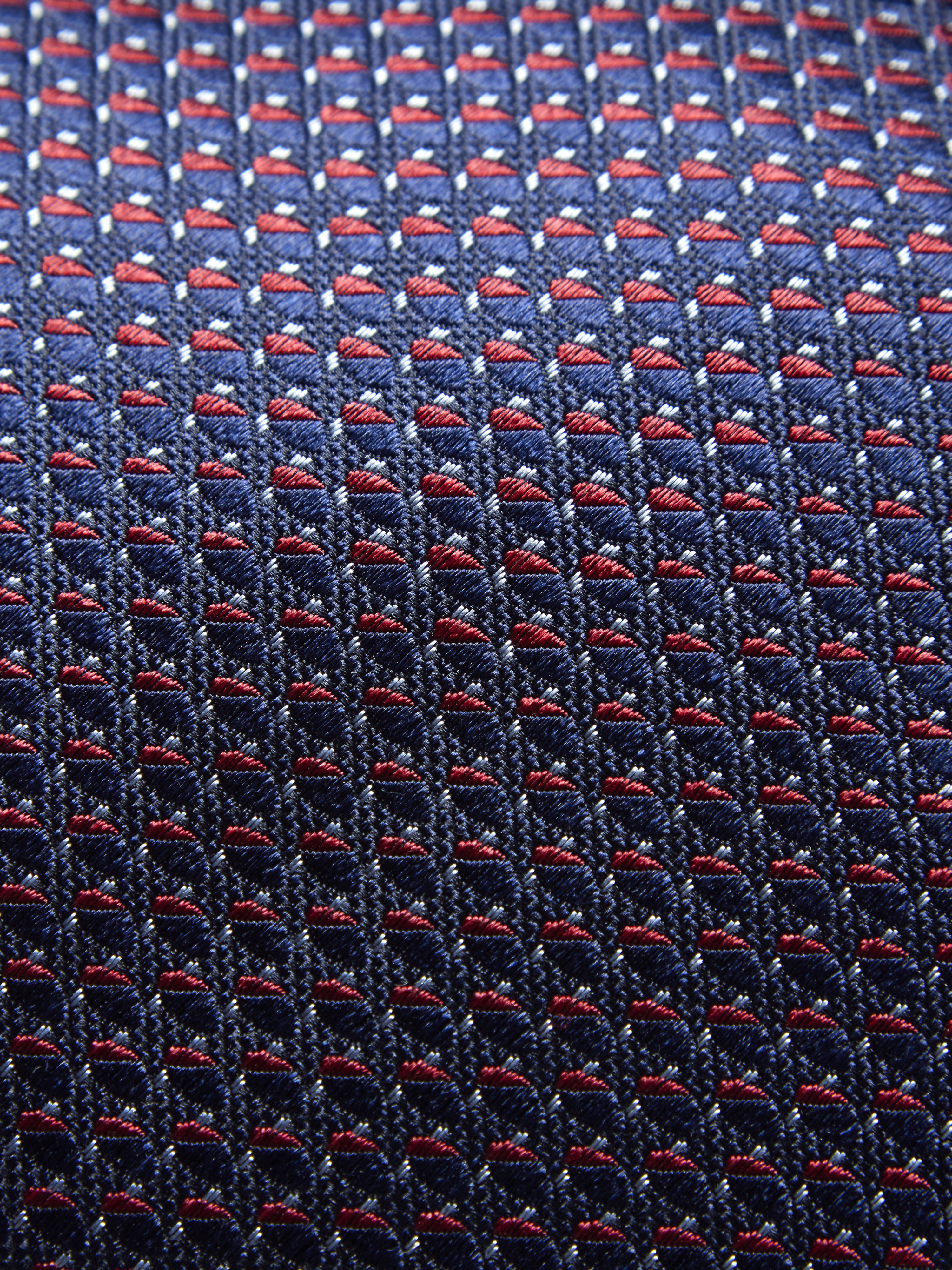 美品 ブリオーニ ネクタイ 黄色 シルクジャガード 厚手 ネイビーブルー