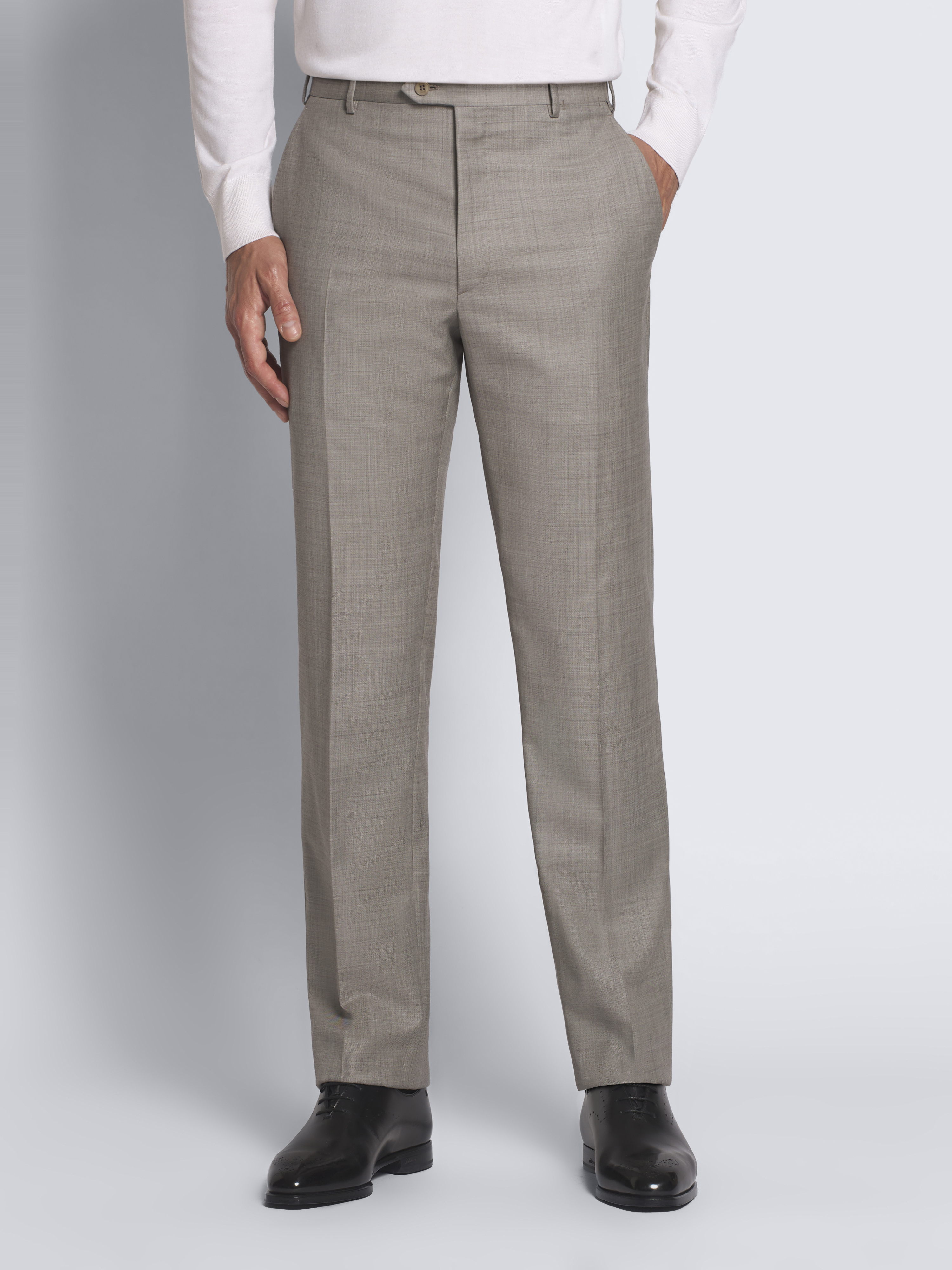 Trousers Brioni Grey size 36 FR in Cotton - 37980451