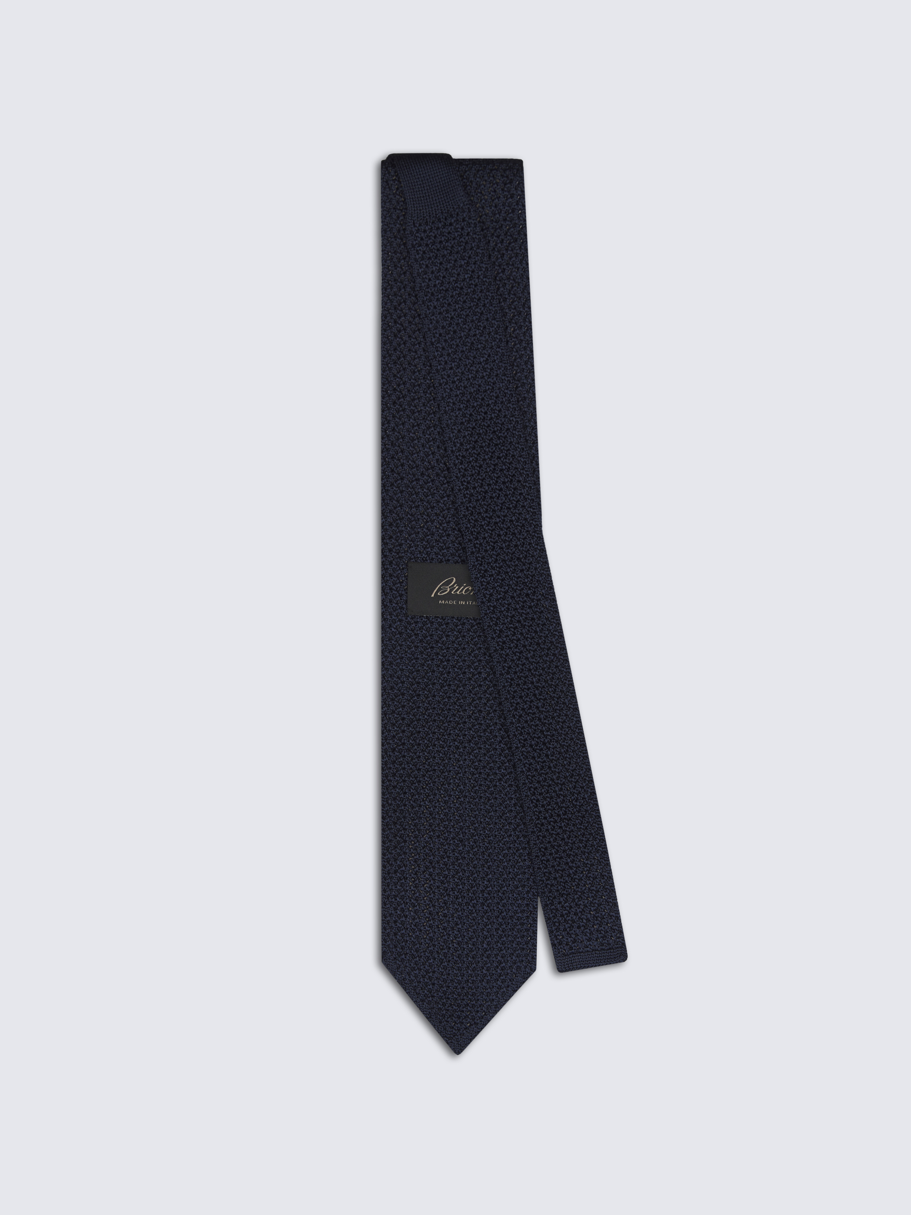 Brioni ブリオーニ シルク ネクタイ ネイビー/ブラック O90A00PD40I4000E.jpg