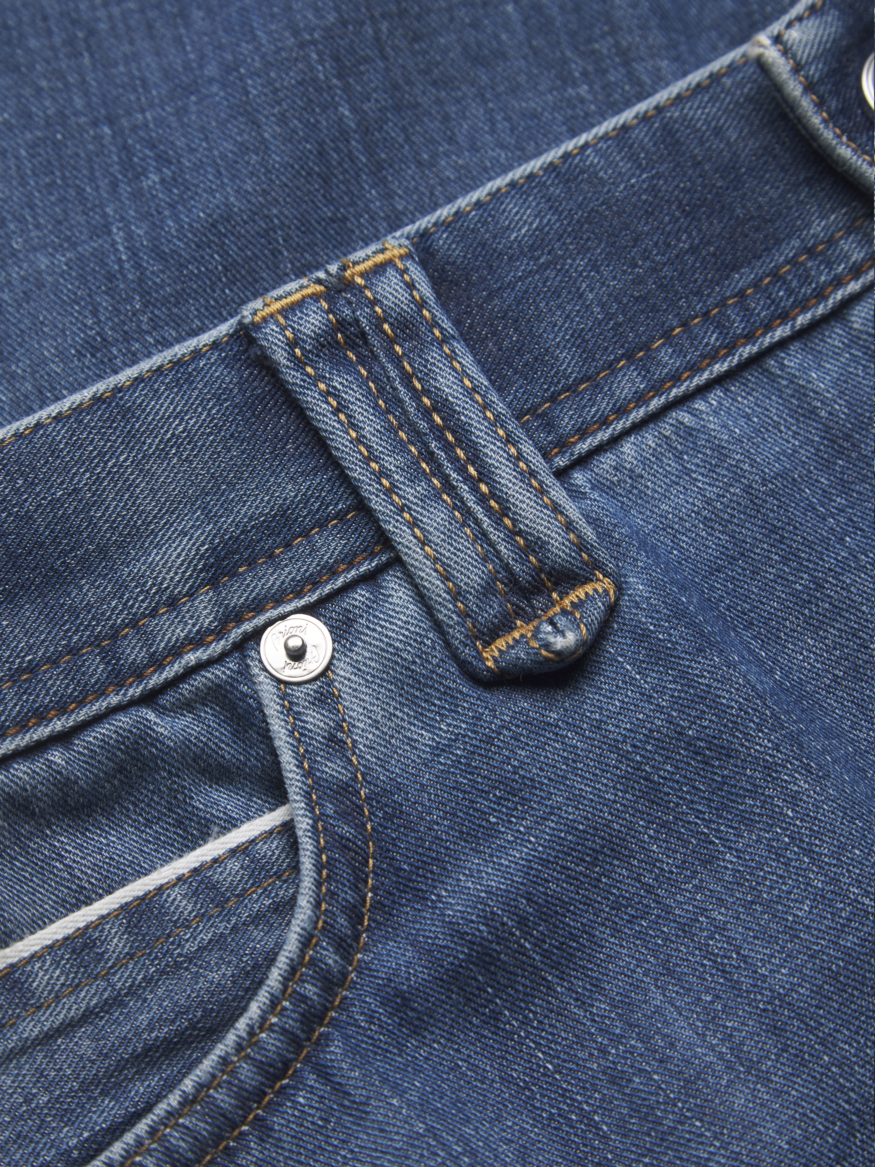 Blue cotton selvedge denim Meribel jeans