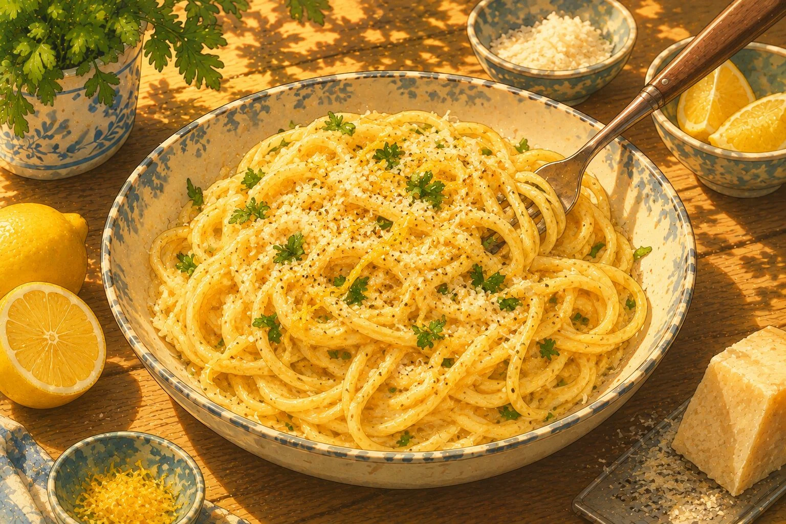 Photo of Cheesy lemon spaghetti