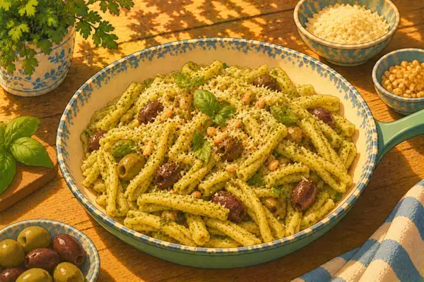 Photo of Olive pesto casarecce