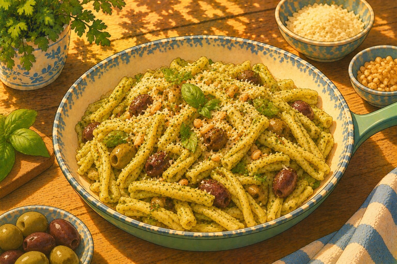 Photo of Olive pesto casarecce