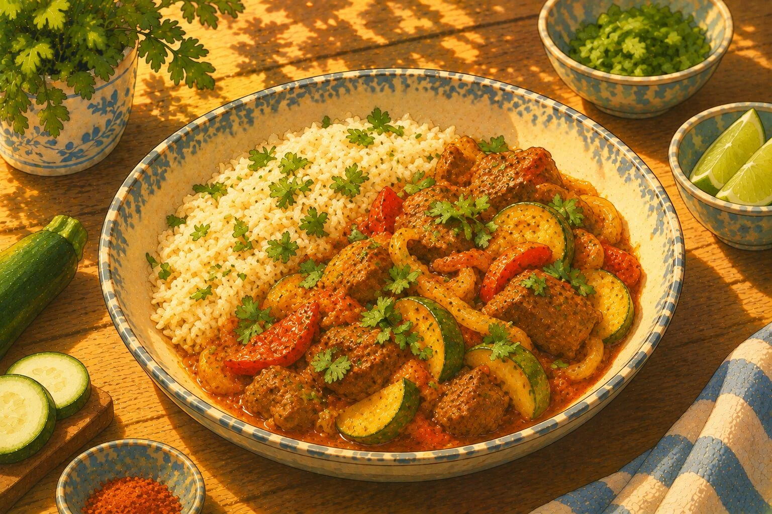 Photo of Lamb & courgette curry
