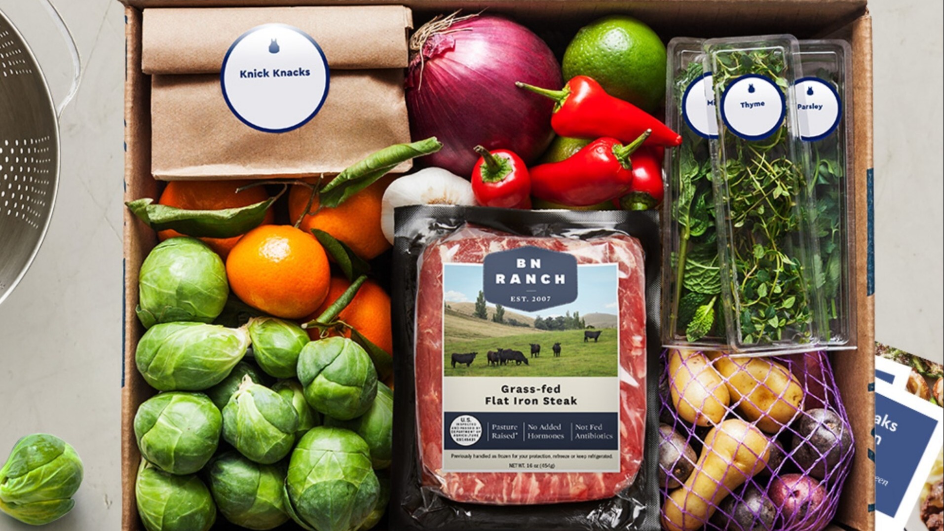 Blue sale apron delivery