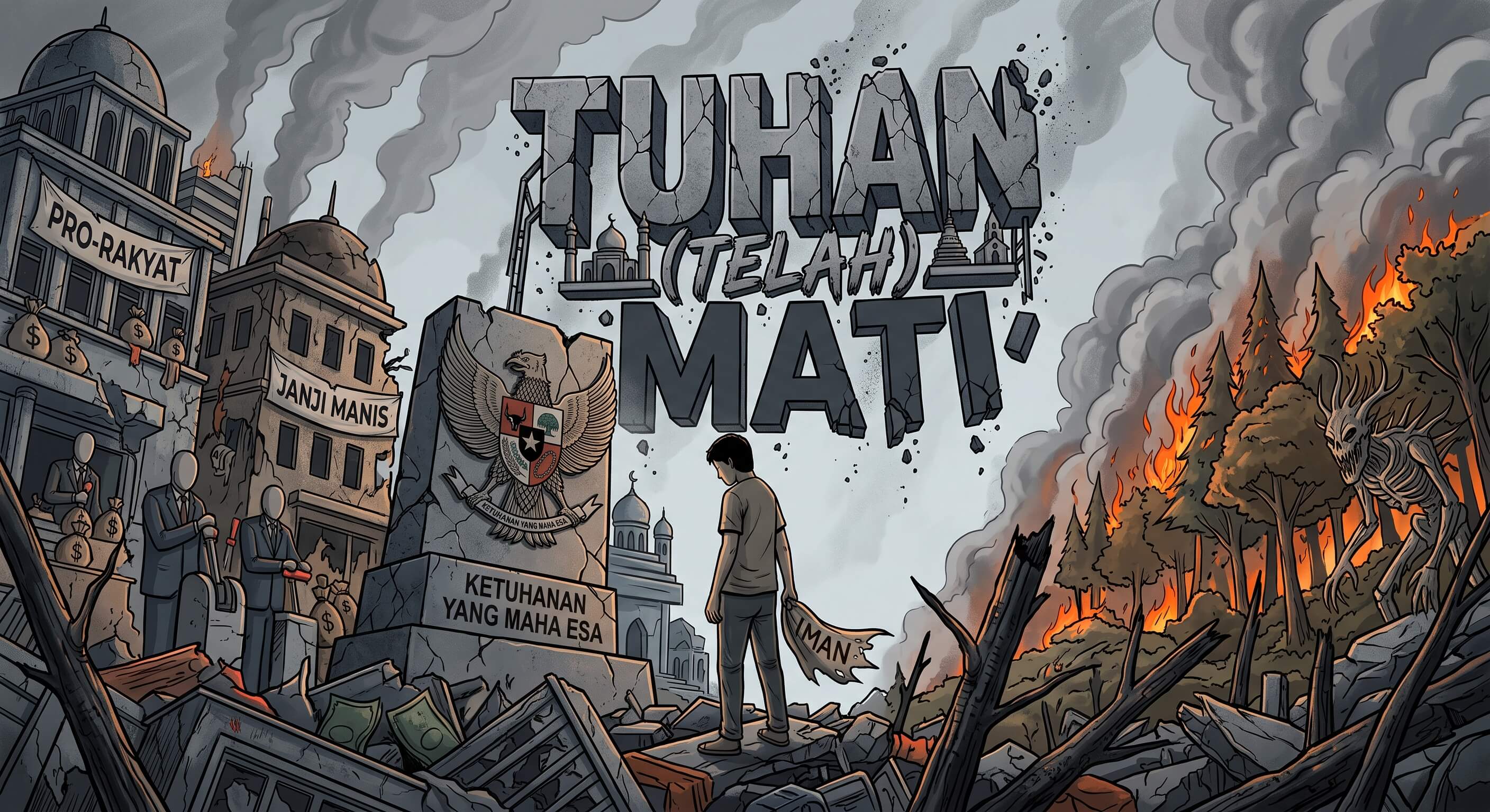 Tuhan (Katanya) Telah "Mati", dan Kita Sibuk Menguburnya Hidup-hidup