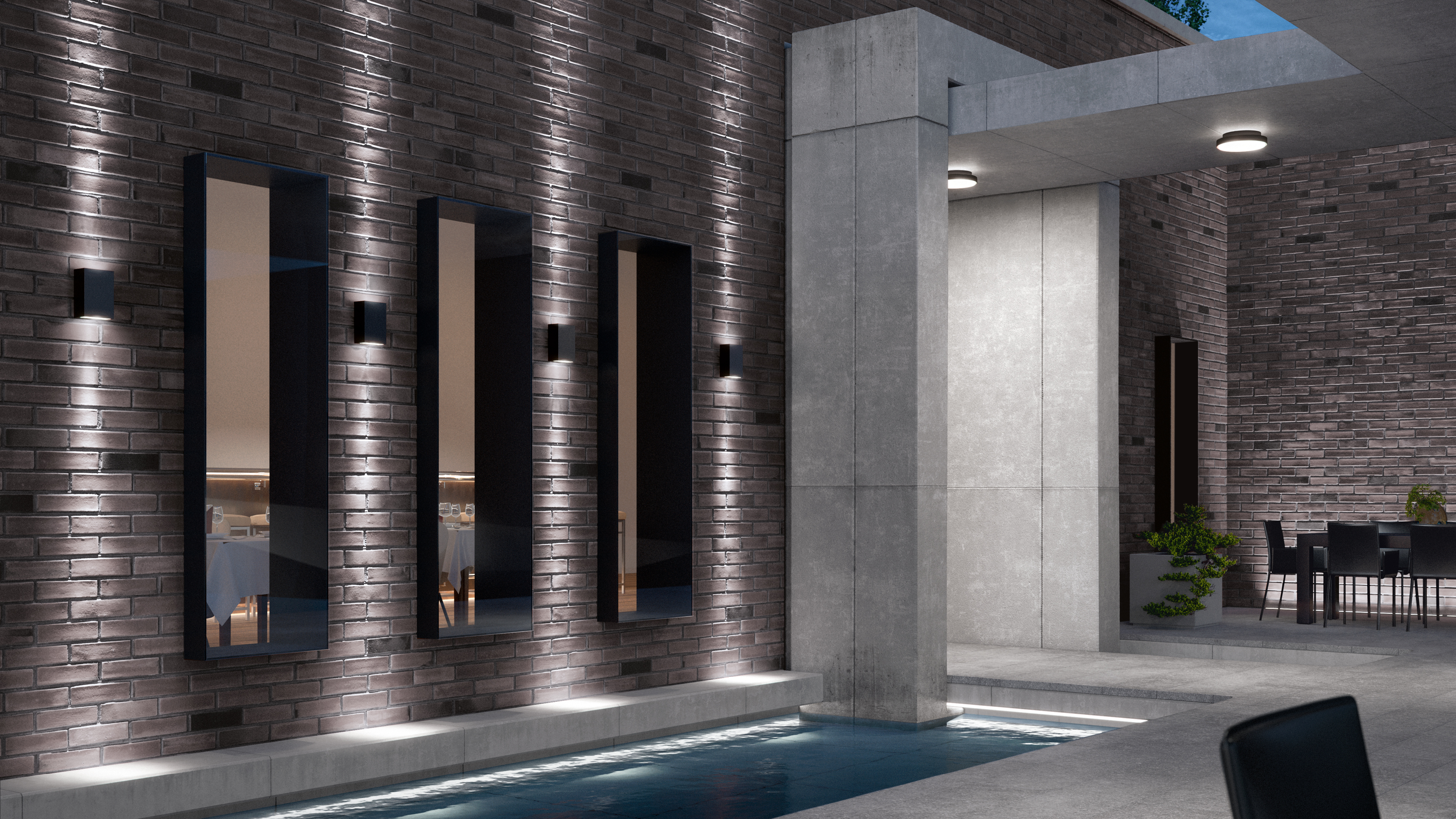 Wall luminaires with directed light · BEGA