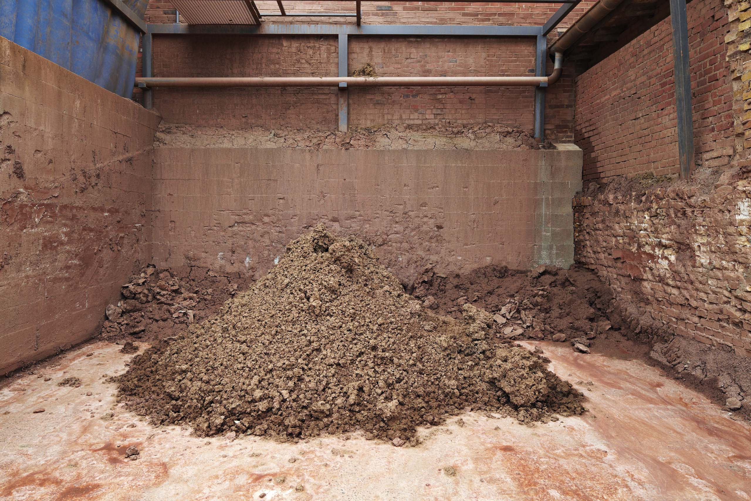 The clay for the bricks in the Petersen Tegl's factory
