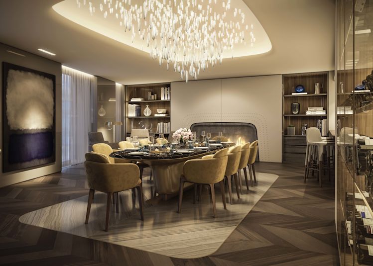 Mayfair Park Residencies, penthouse dining room