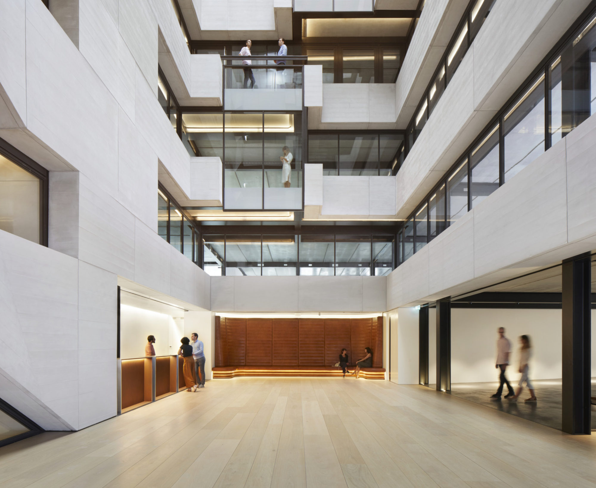 A carefully choreographed sequence that sets the tone for the building