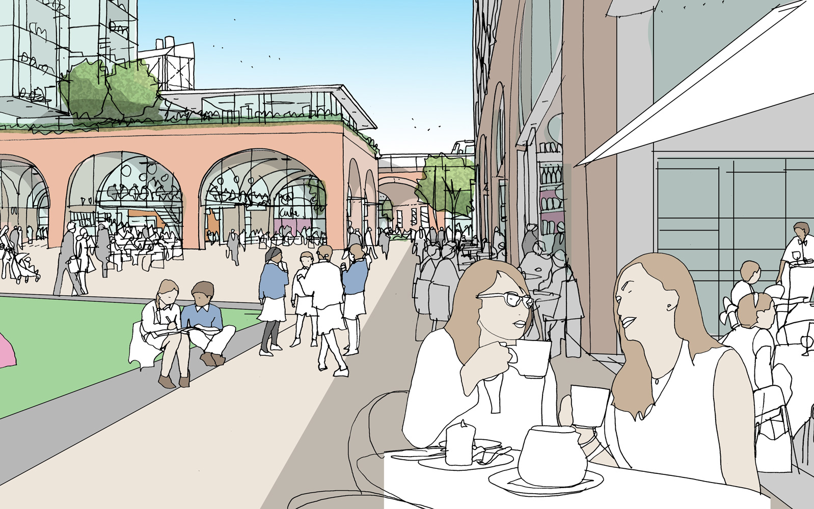 Blackfriars-Sketch-Grid 5-of-6 Cafe-sketch