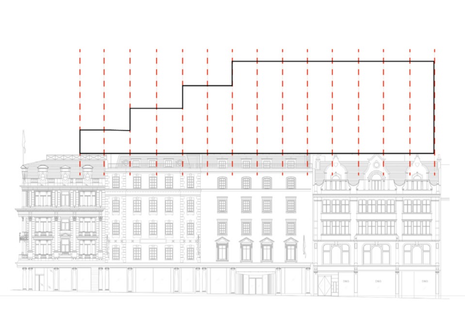 Align the volume to the building's rythm
