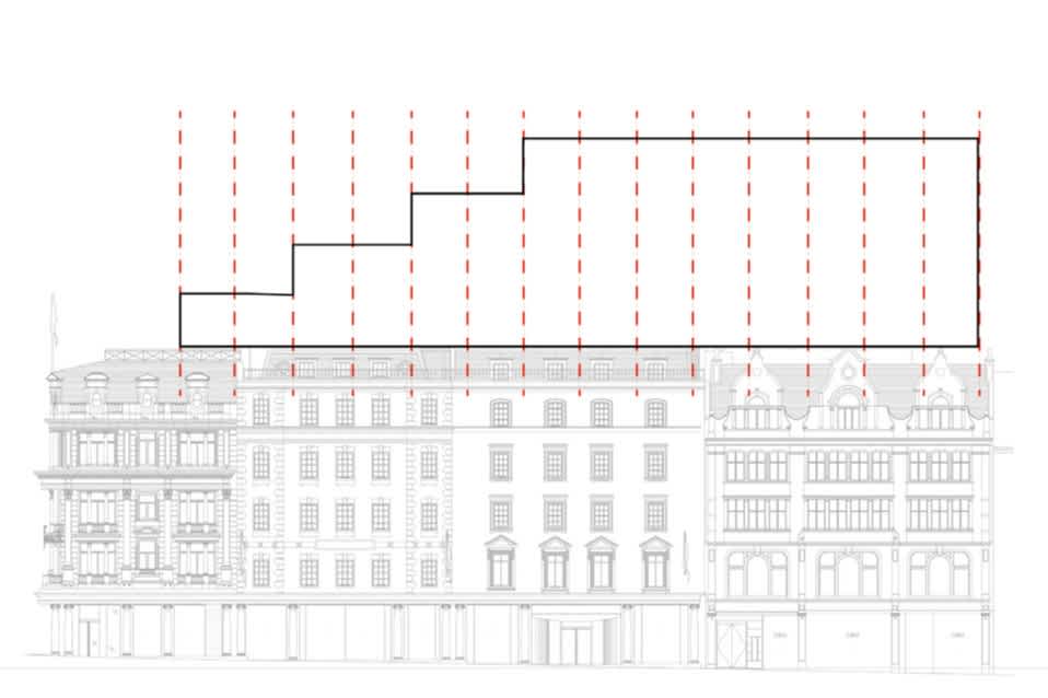 Align the volume to the building's rythm