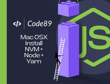 Mac OSX: Install NVM, Node and Yarn