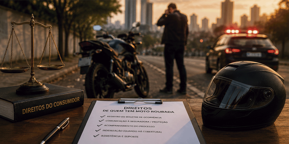 Direitos de quem tem moto roubada