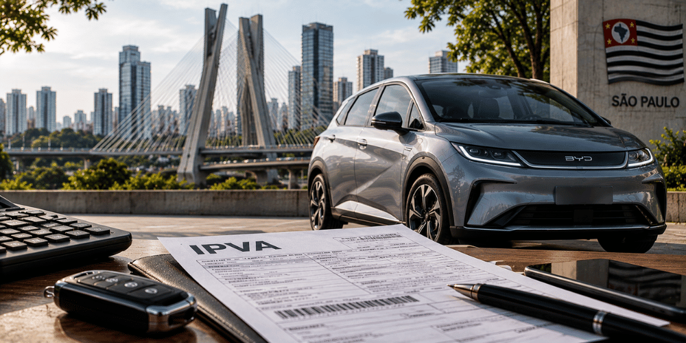 IPVA de carro elétrico em SP 2026: quanto paga, isenção e regras em São Paulo