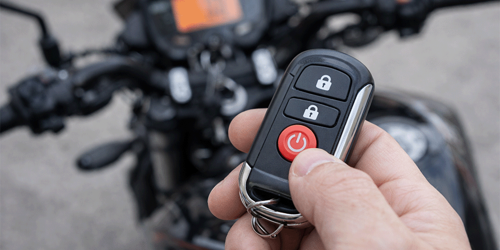 Alarme para moto com partida no controle