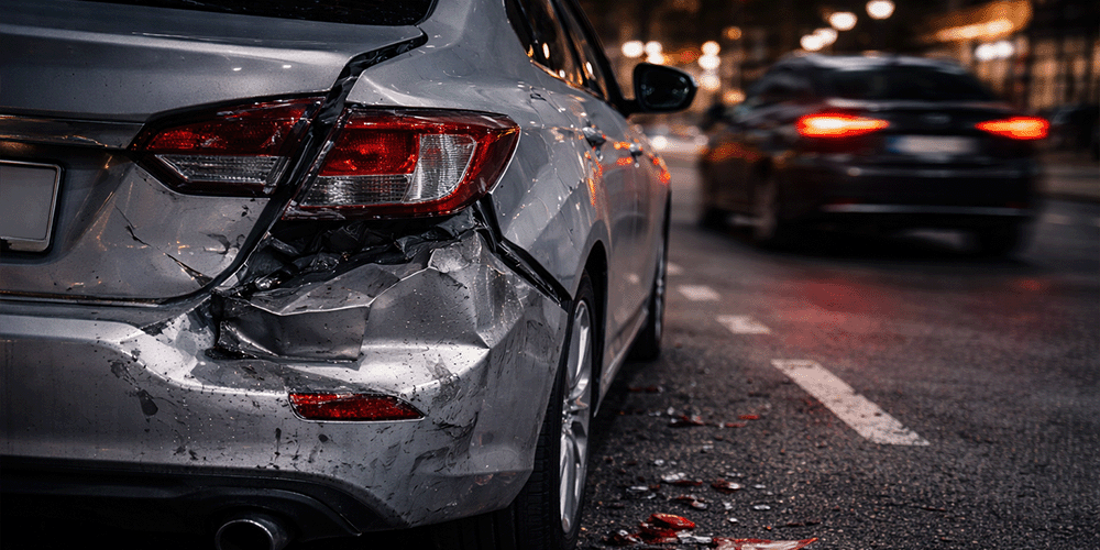 Bateram no meu carro e fugiram