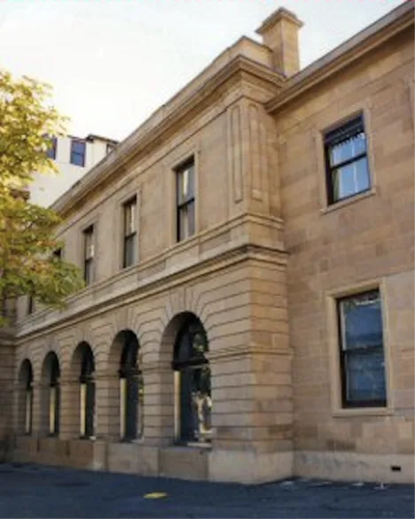 Macquarie Street façade, Supreme Court, Hobart