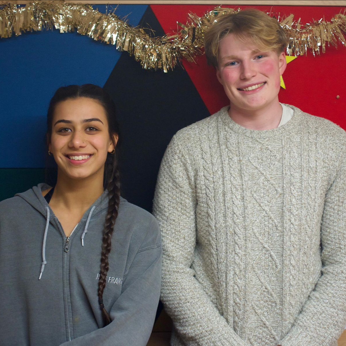 Harry Litchfield (right) and Asha Scott (left)
