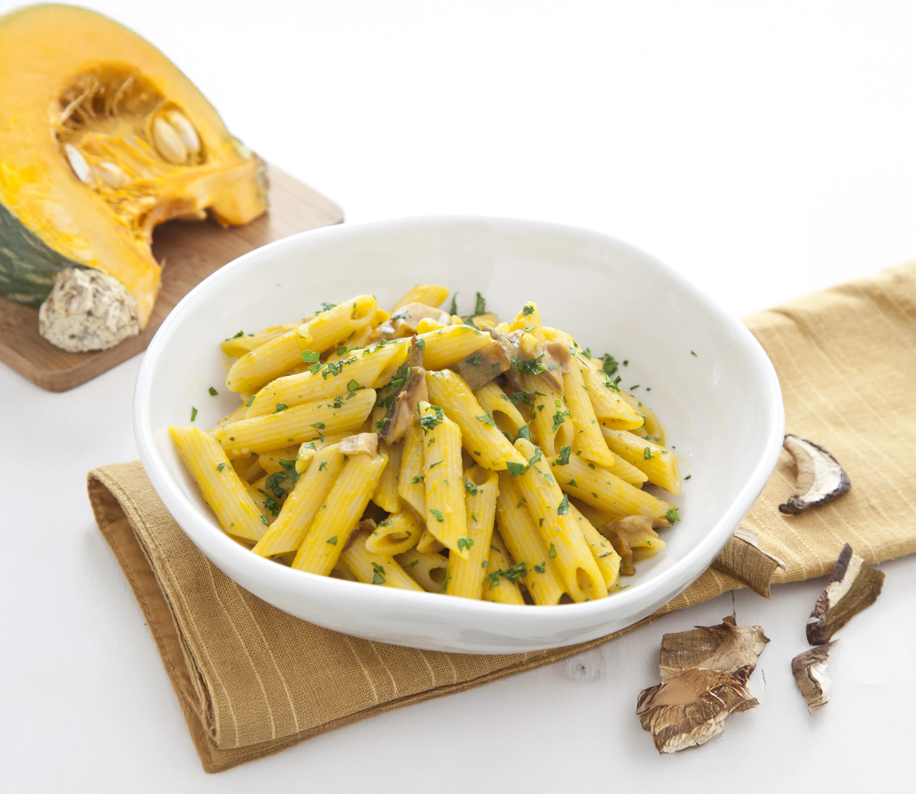 Penne con crema di zucca e porcini | Barilla