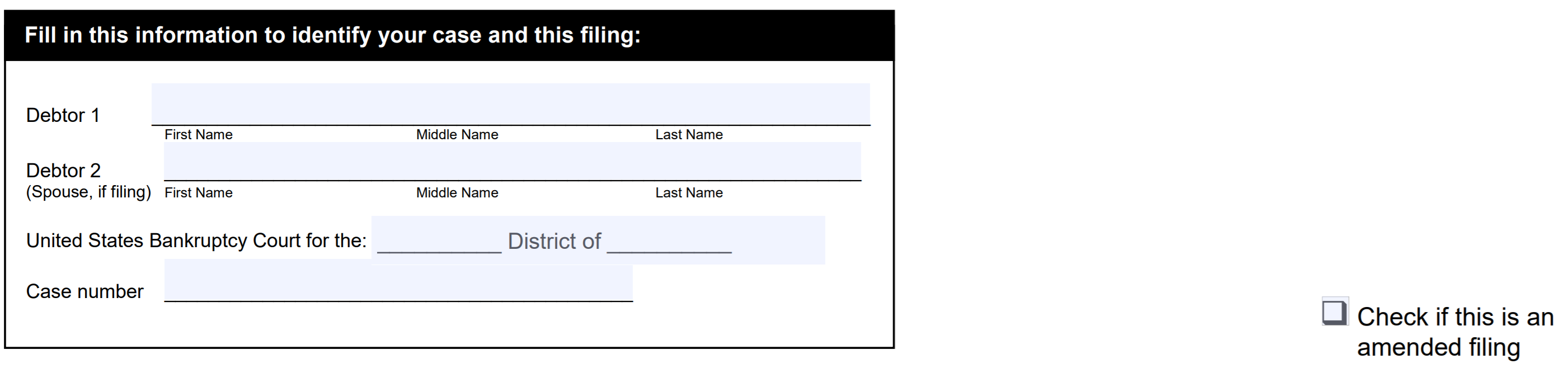 Official Forms - Header (Long)