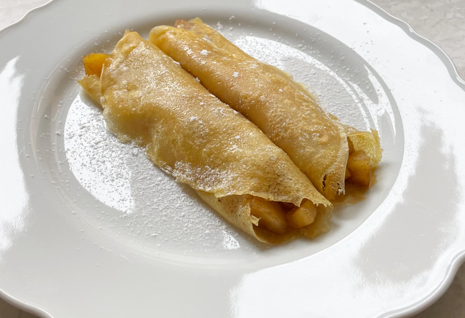 Vegan Crepes with Apple Compote - Egg-Free & Dairy-Free Recipe