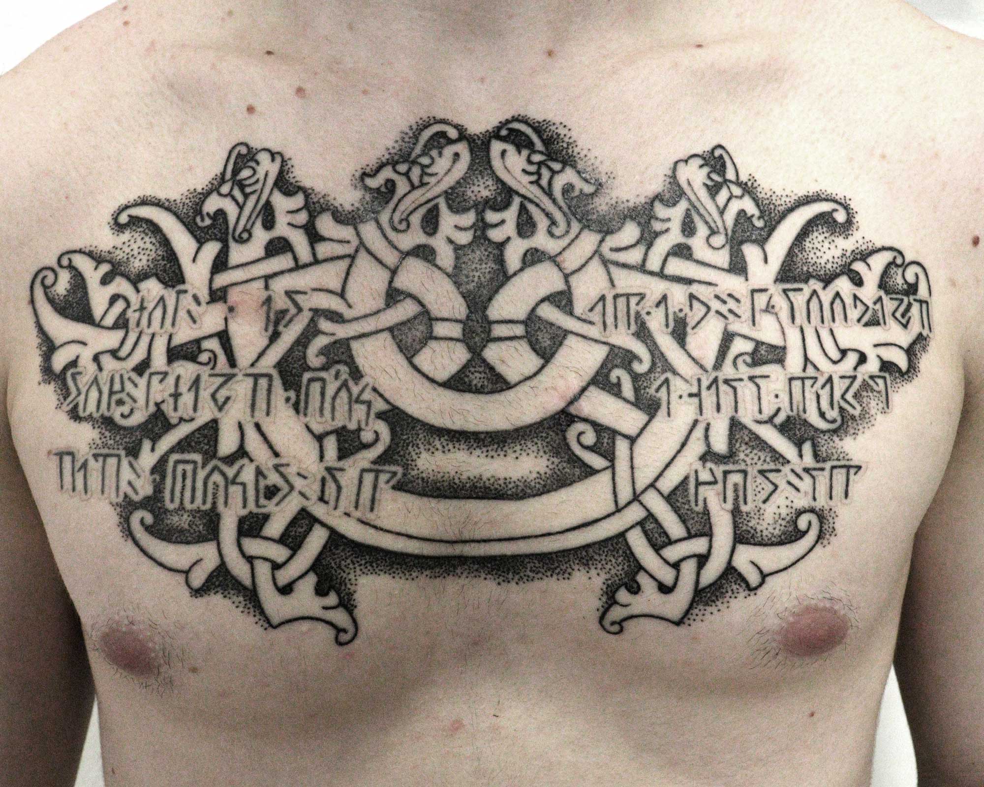 Tribe Tattoo Glasgow - beautiful nordic/ celtic work by our artist  @raffaella_olomhe _ricci for bookings contact our Glasgow studio 0141  3371940 #nordictattoo #celtictattoo #knotwork #glasgowtattoo #tattoo # tattoos #glasgow #tattooglasgow #blackwork ...