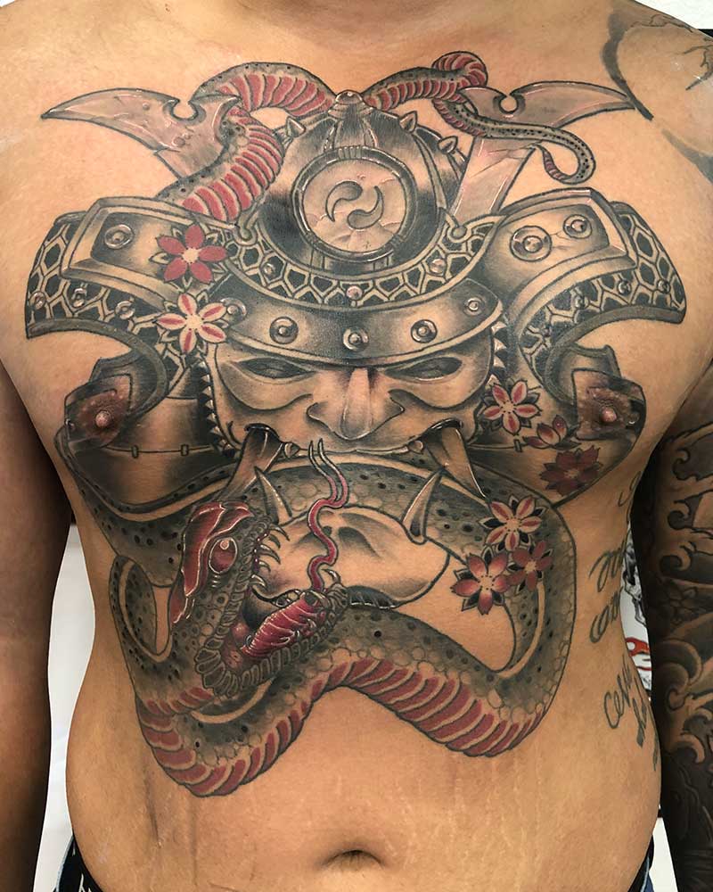 Boa Python Snake Flower 3d Tattoo by Jackie Rabbit by jackierabbit12 on  DeviantArt